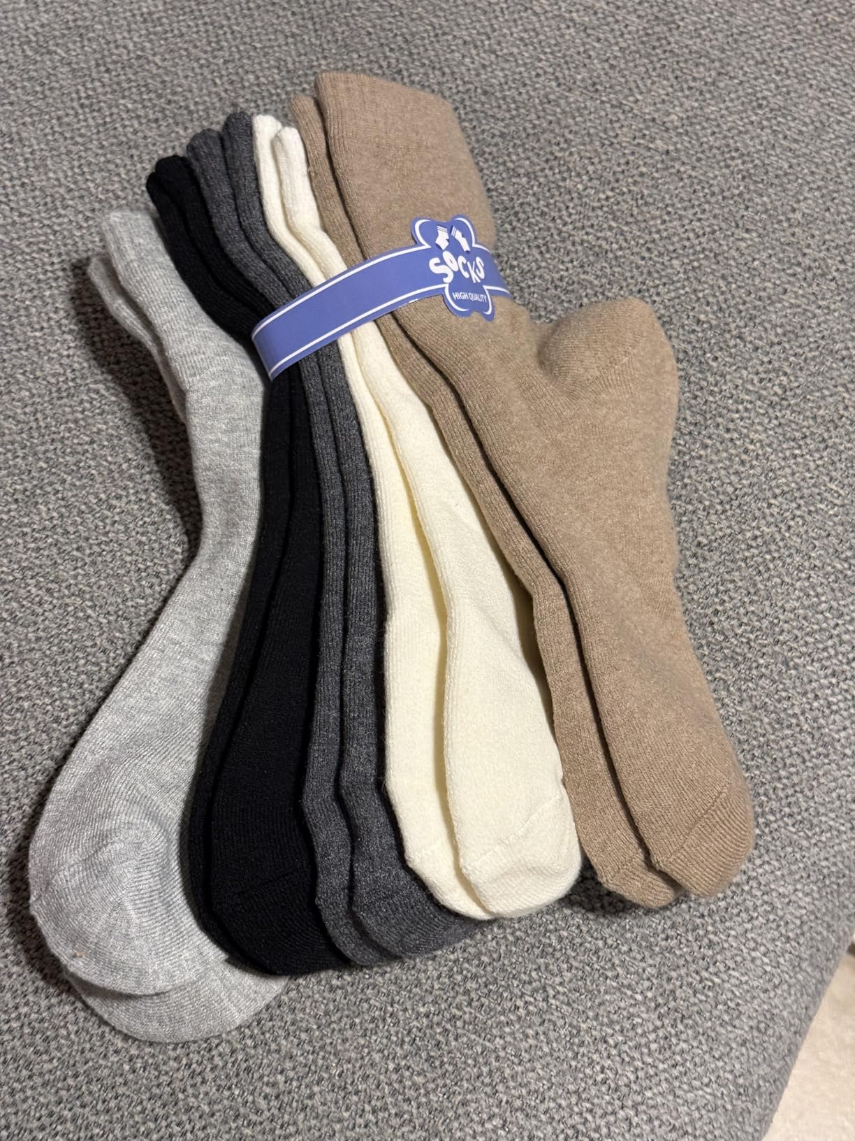 Velice Winter Warm Thermal Socks for Women Extra Thick Insulated Heated Crew Boot Socks for Cold Weather 5 Pairs customer photo 2