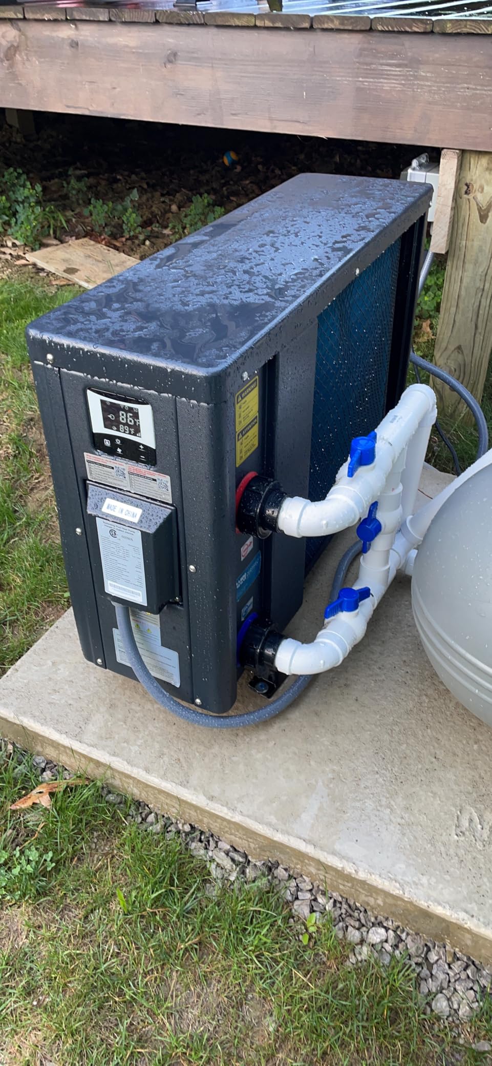 Raypak Crosswind 40i 33,000 BTU Electric Swimming Pool Heat Pump Heater, 208/230V Hard Wired Inverter Technology, WiFi, Above Ground & In Ground Pool and Spa Heater and Chiller, 9000 Gallon, Heat Cool customer photo 1