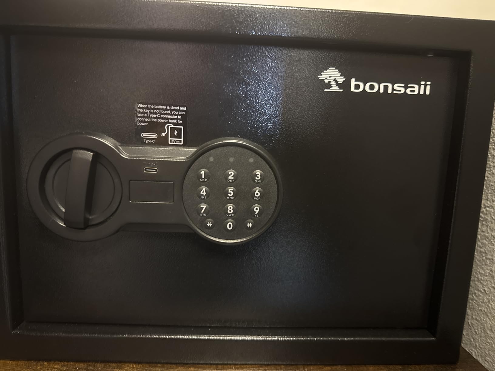 Bonsaii Safe, 0.6 Cubic Safe Box with Electronic Keypad, Removable Shelf, for Valuables Jewelry and Documents in Home, Hotel, or Business, 9.84