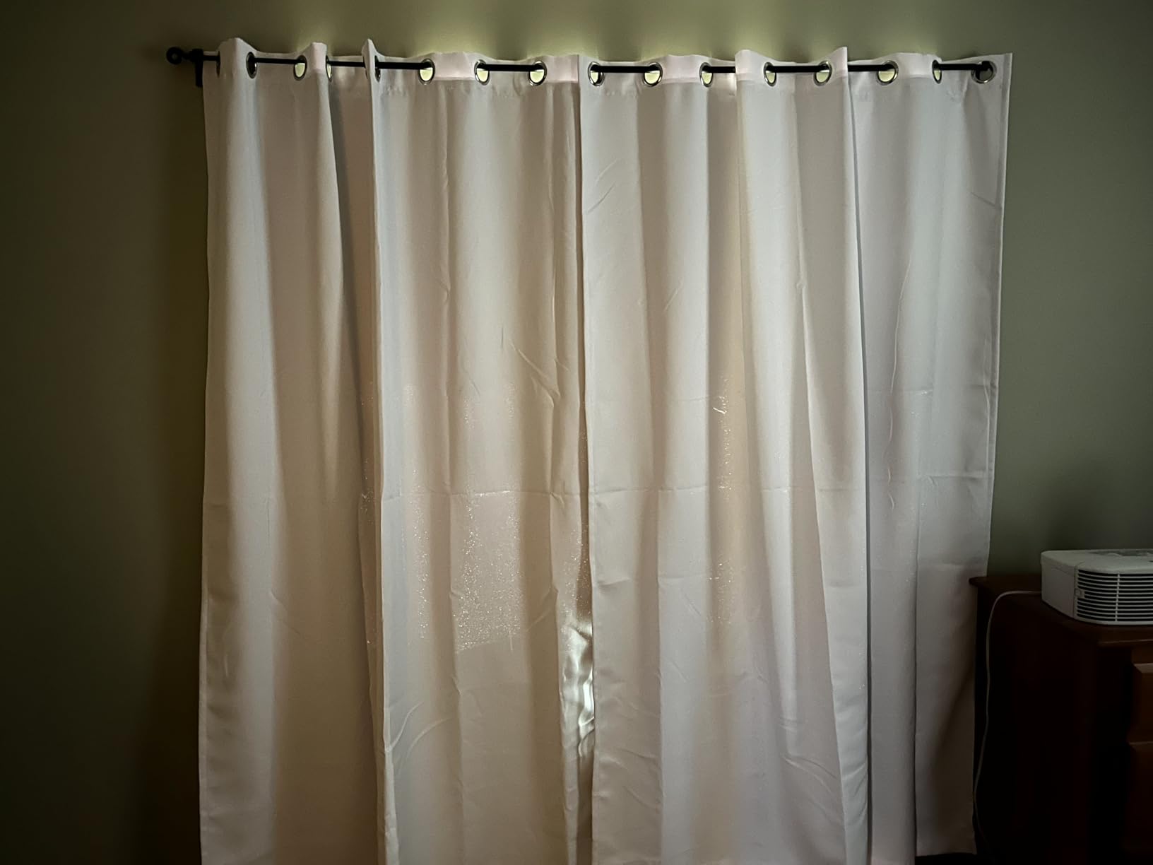 BGment Thermal Insulated 100% Blackout Curtains for Bedroom with Black Liner, Double Layer Full Room Darkening Noise Reducing Grommet Curtain (42 x 63 Inch, Cashmere, 2 Panels) customer photo 2