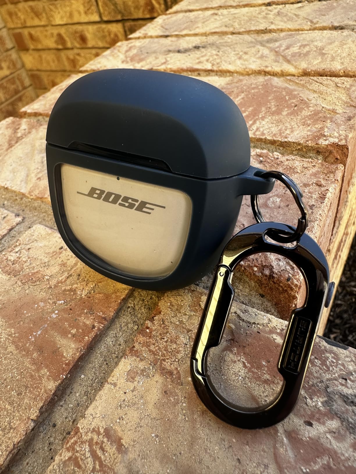 Protective Cases for Bose QuietComfort Earbuds II 2022 / QuietComfort Ultra/Ultra Earbuds 2nd Gen, Shockproof Case Cover for Bose QC ii 2 & Ultra Case Accessories with Carabiner, Black customer photo 2