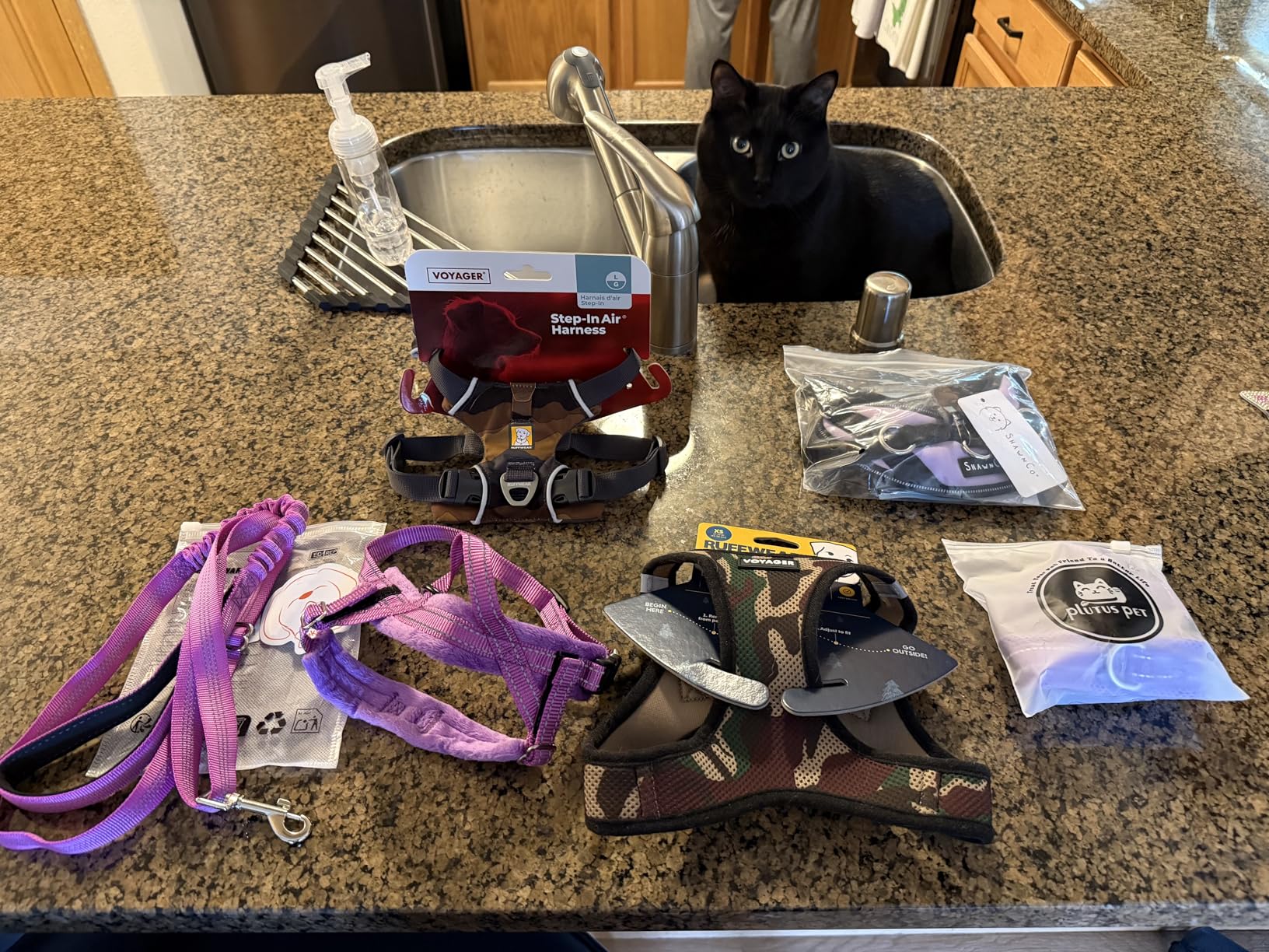 Ruffwear Front Range Dog Harness, Reflective Soft Padded Harness with Dual Leash Clips, Adjustable and Lightweight Fit for Training or Walking for All Dogs, Moonlight Mountains, Large/X-Large customer photo 2