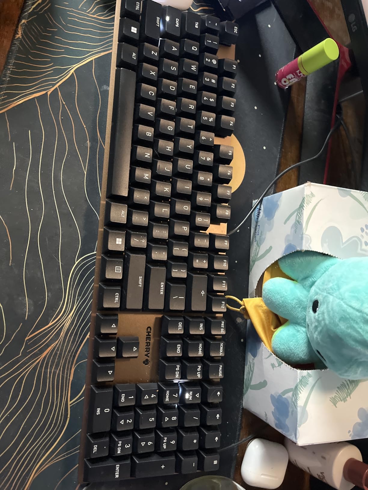 Cherry KC 200 MX, Wired Mechanical Office Keyboard with MX2A Silent RED Switches, Black/Bronze customer photo 1