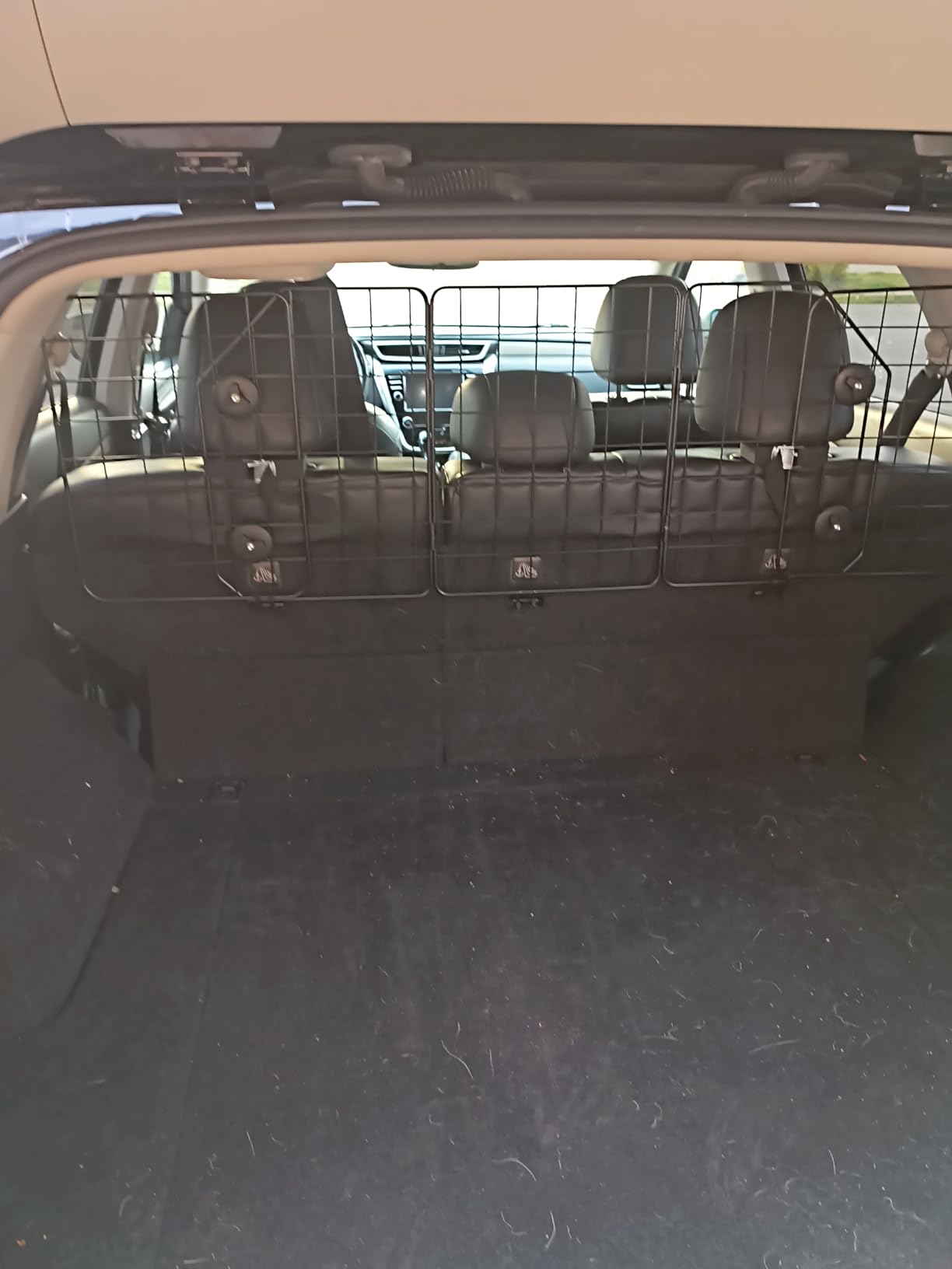 HAITRAL Universal-Fit Barrier,Adjustable Dog Barrier for SUVs,Cars,Trucks,Heavy-Duty Wire Mesh Guard Pet Divider,Back Seat Dog Separator Gate for Cargo Area,Safety Car Travel Accessories customer photo 2