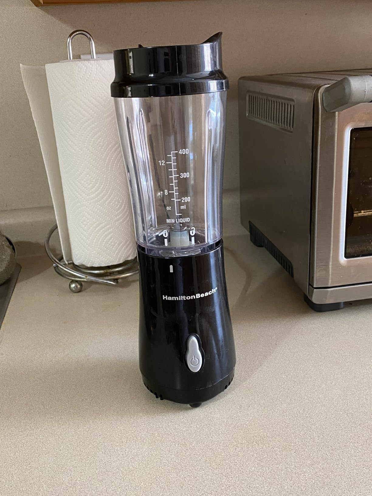 Hamilton Beach Portable Blender for Shakes and Smoothies, 14 Oz BPA Free Travel Cup & Lid, Durable Stainless Steel Blades, Personal Smoothie Blender, Tranquil Blue (51172) customer photo 2