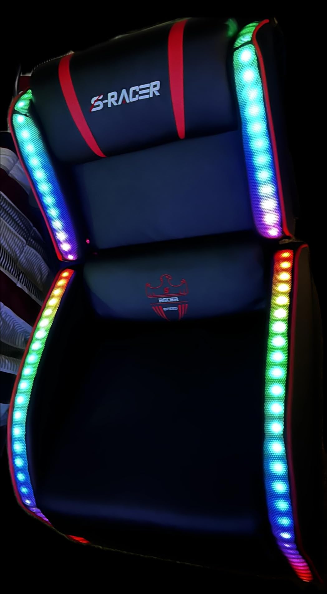 Homall LED Gaming Massage Recliner Chair Racing Style Single Living Room Sofa Comfortable Ergonomic Home Theater Seating customer photo 1