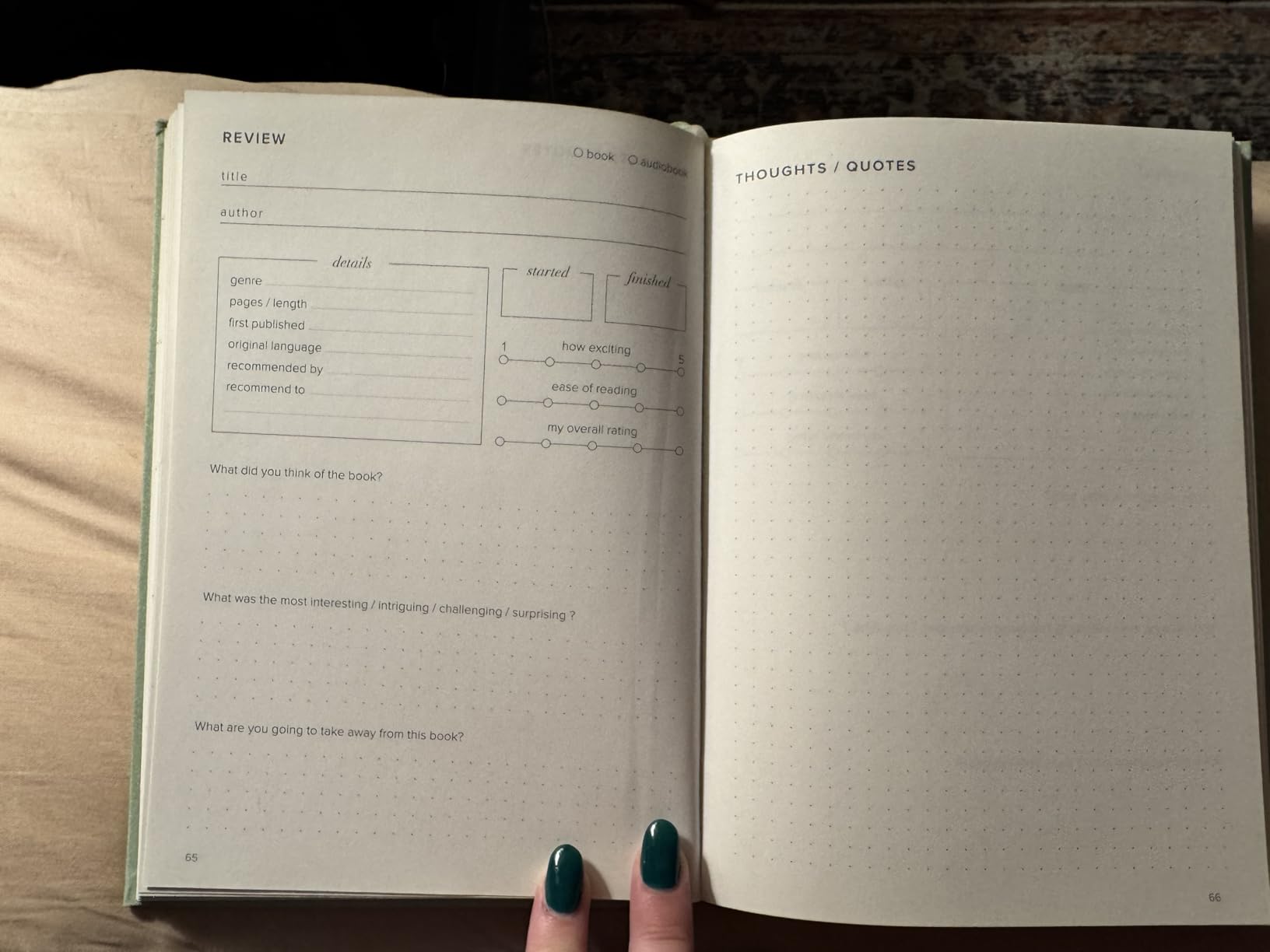 Kunitsa Co. Reading Journal - 52 reviews. Review and Track Your Reading. Book Journal for Book Lovers & Readers. Burgundy customer photo 2