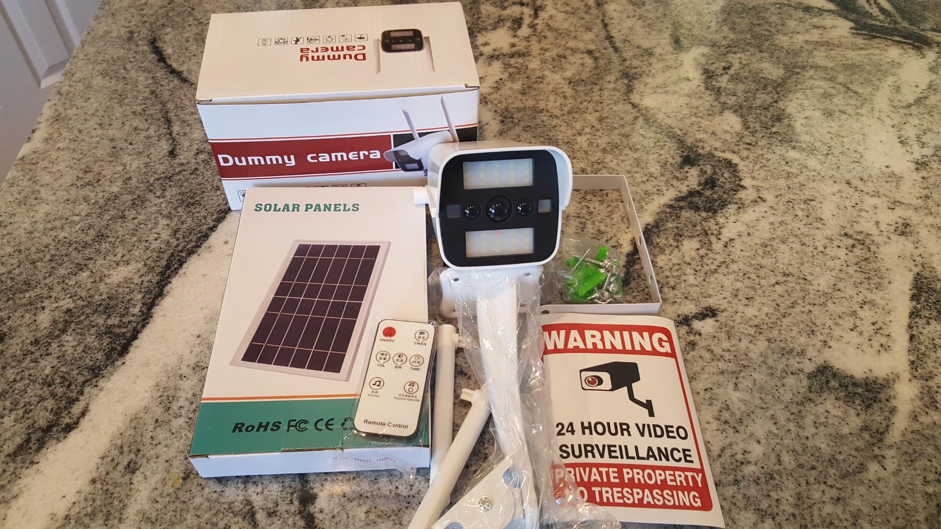 Solar Fake Security Camera with Motion Sensor Light&Audio&Sound&Doorbell for Outdoor, Decoy Simulated Dummy Surveillance Cameras for Outside, IP54, Warning Sticker Included (Solar+Battery) customer photo 1