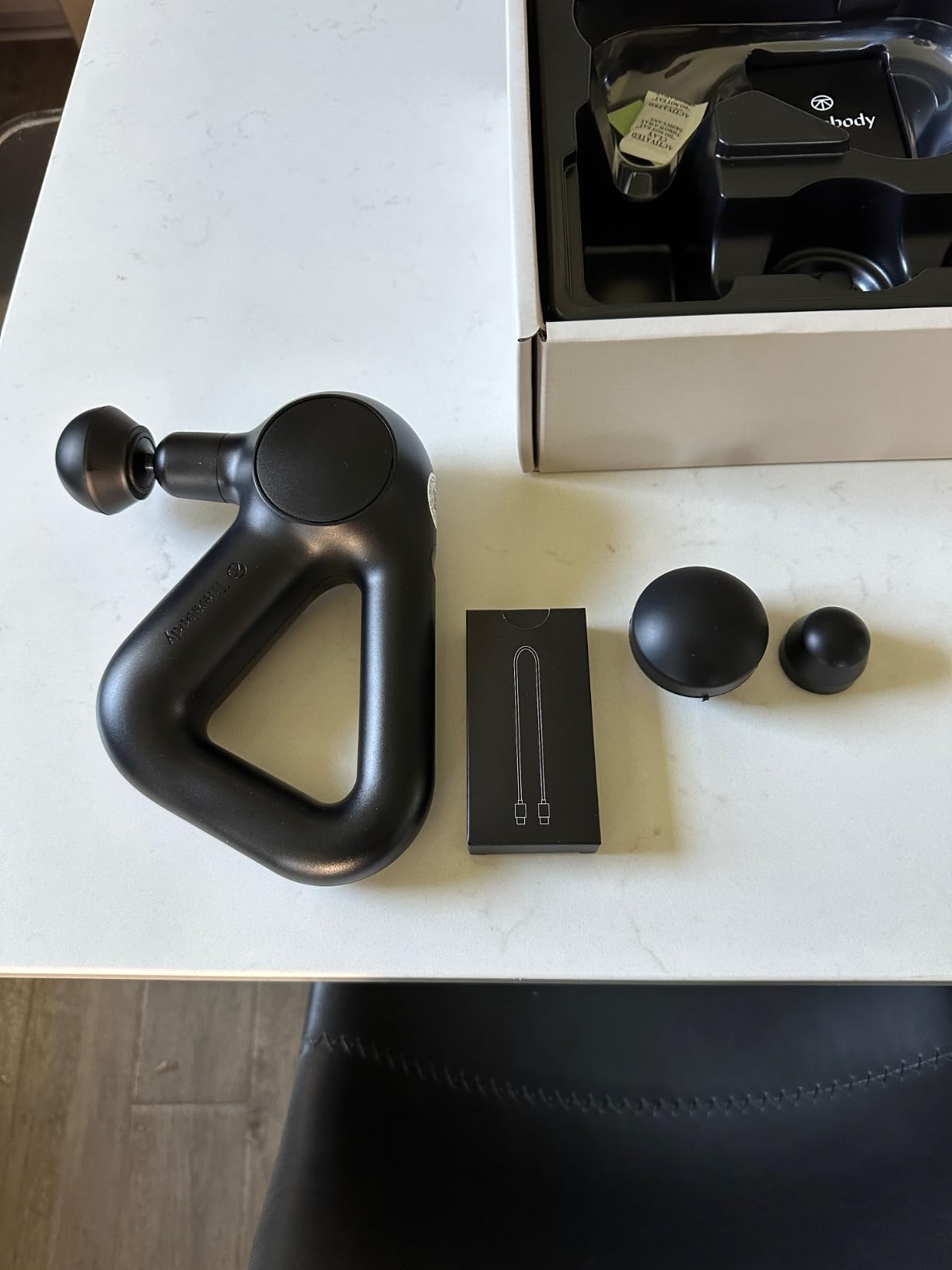 Therabody Relief Handheld Percussion Massage Gun - Easy-to-Use, Comfortable & Light Personal Massager for Every Day Pain Relief customer photo 2