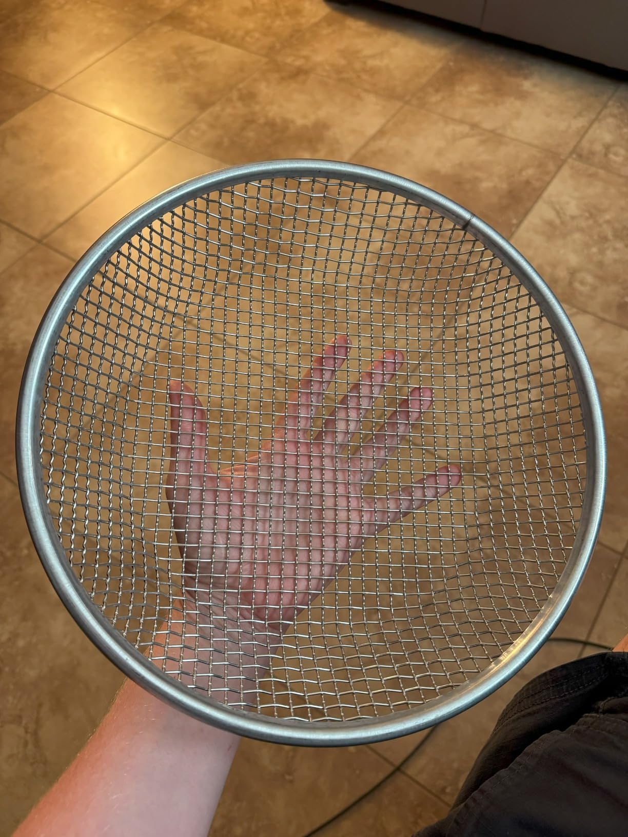 3/8 Inch Mesh Gardening Sand Soil Compost Sifter Perfect for 5 Gallon Bucket customer photo 2