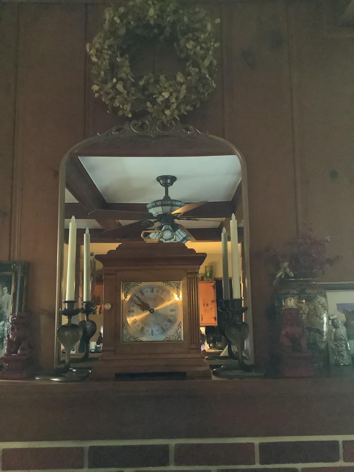 Vintage Baroque Arched Wall Mirror, 30