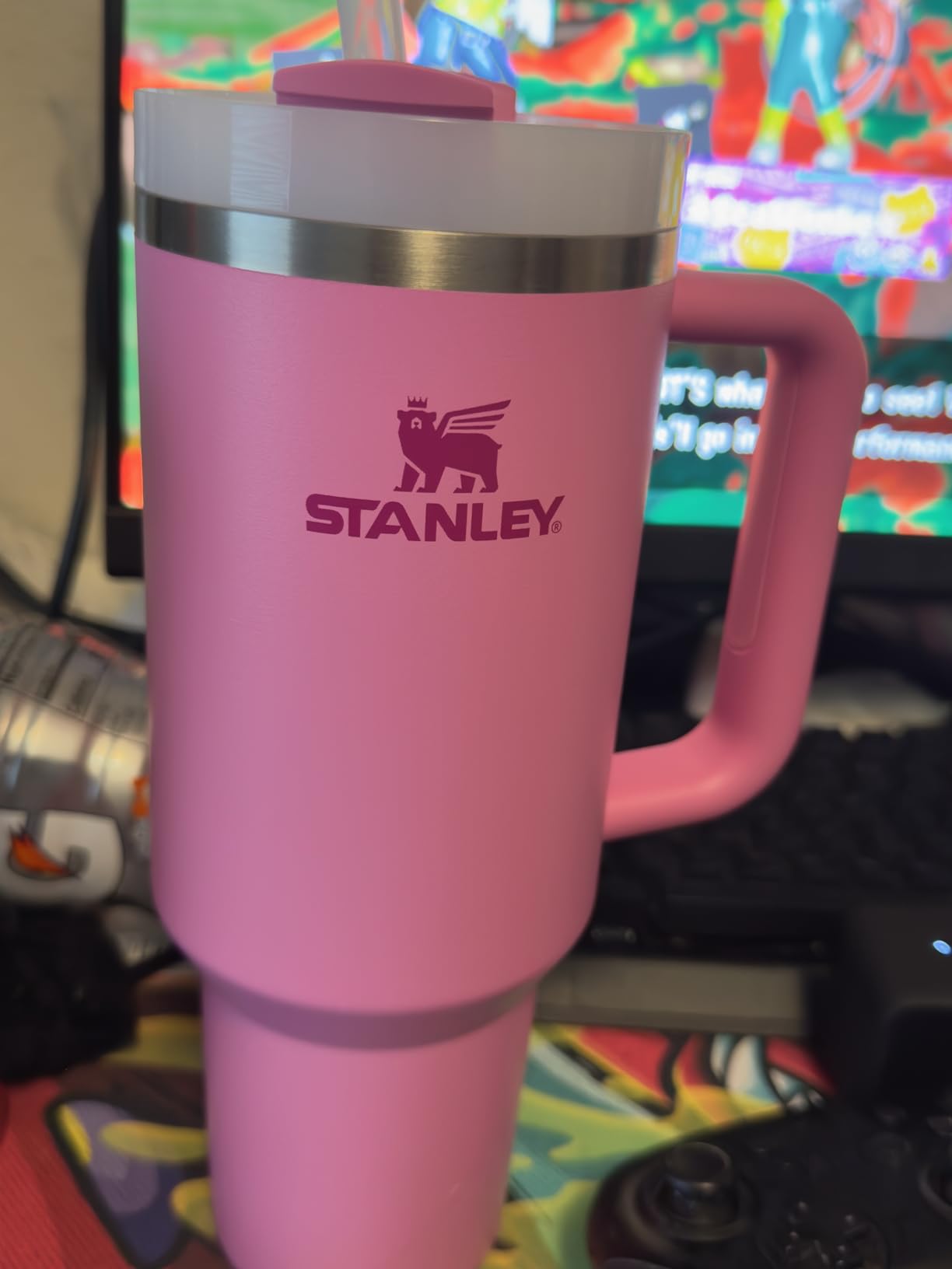 STANLEY Quencher H2.0 Tumbler with Handle and Straw 30 oz | Flowstate 3-Position Lid | Cup Holder Compatible for Travel | Insulated Stainless Steel Cup | BPA-Free | Cream 2.0 customer photo 1