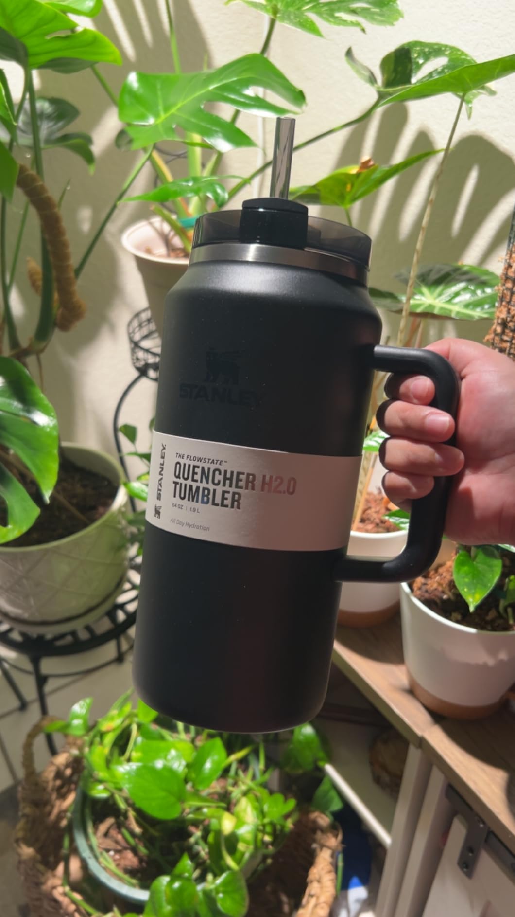 STANLEY Quencher H2.0 Tumbler with Handle and Straw 30 oz | Flowstate 3-Position Lid | Cup Holder Compatible for Travel | Insulated Stainless Steel Cup | BPA-Free | Cream 2.0 customer photo 2