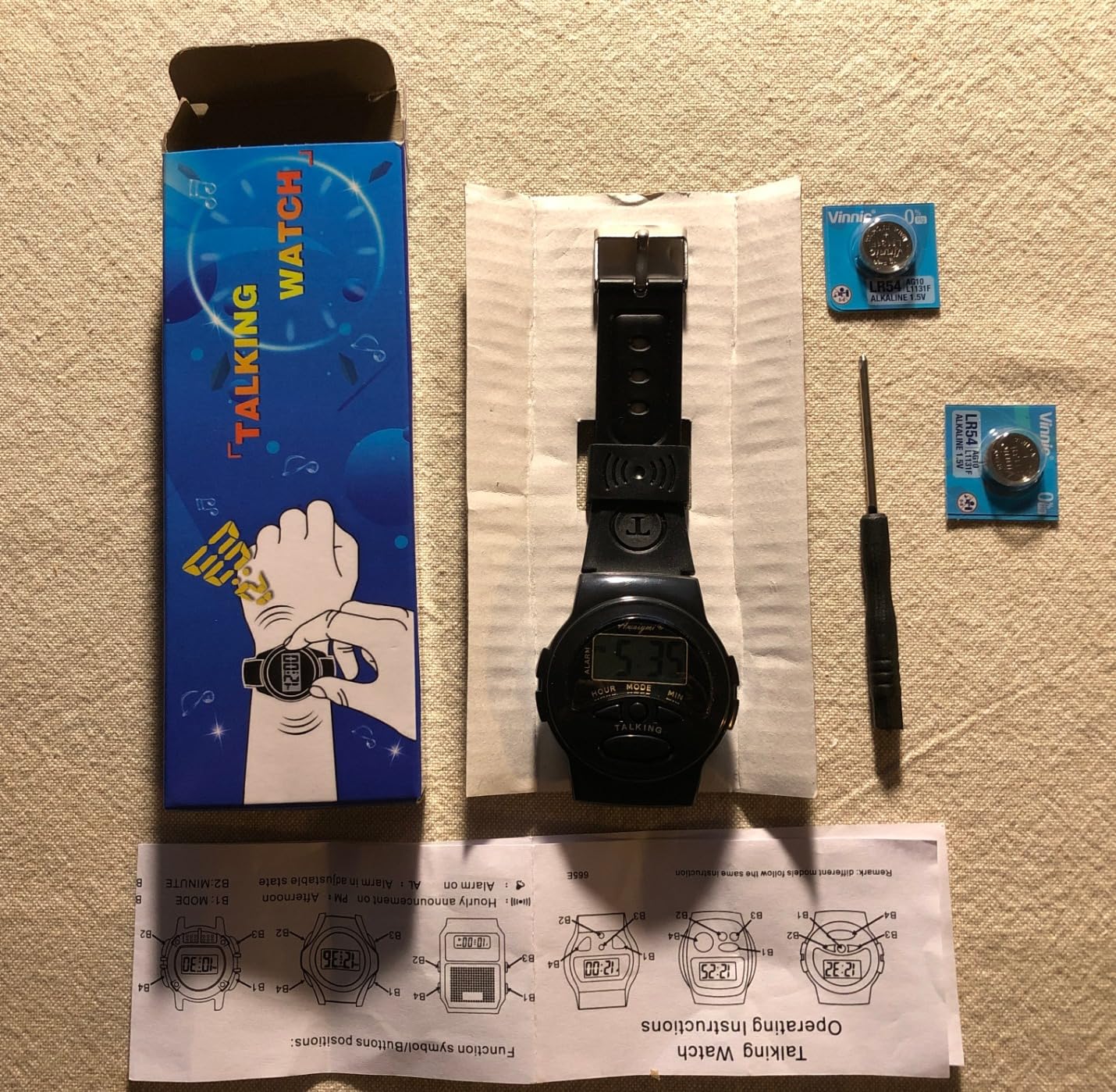 2 Pack Talking Watch English Talking Watches for The Blind Clear Female Voice Talking Watch for Visually Impaired, Easy to use for Seniors, Blind, Visually Impaired, Best Gift for Seniors customer photo 2