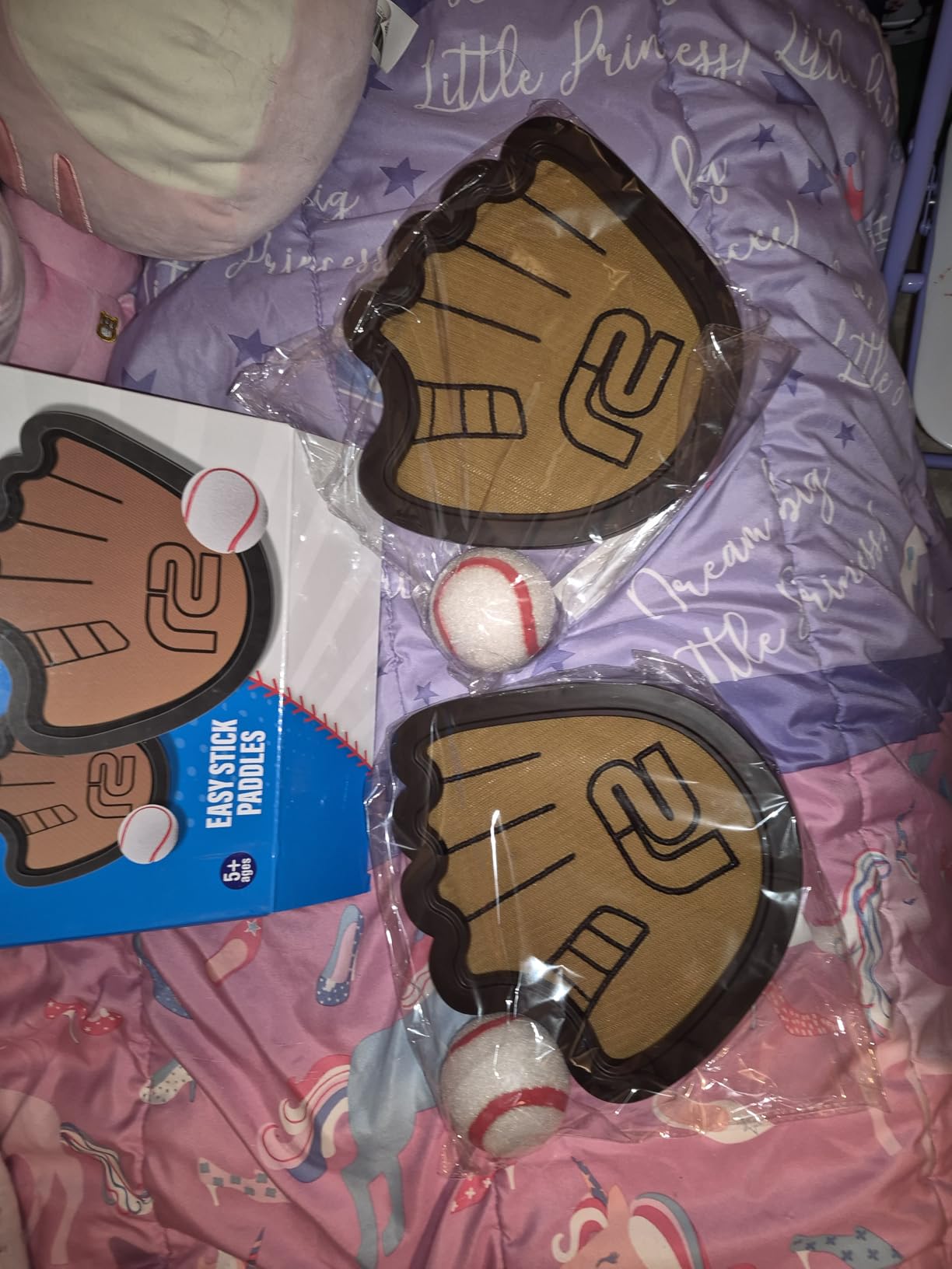 Toss and Catch Ball Game Set - Easy to Use Sticky Balls & Beginner Baseball Training Glove - Premium Toy Paddle Fits All Hand Sizes From Toddlers to Teens & Adults - Fun Gift Idea for Boys and Girls customer photo 1