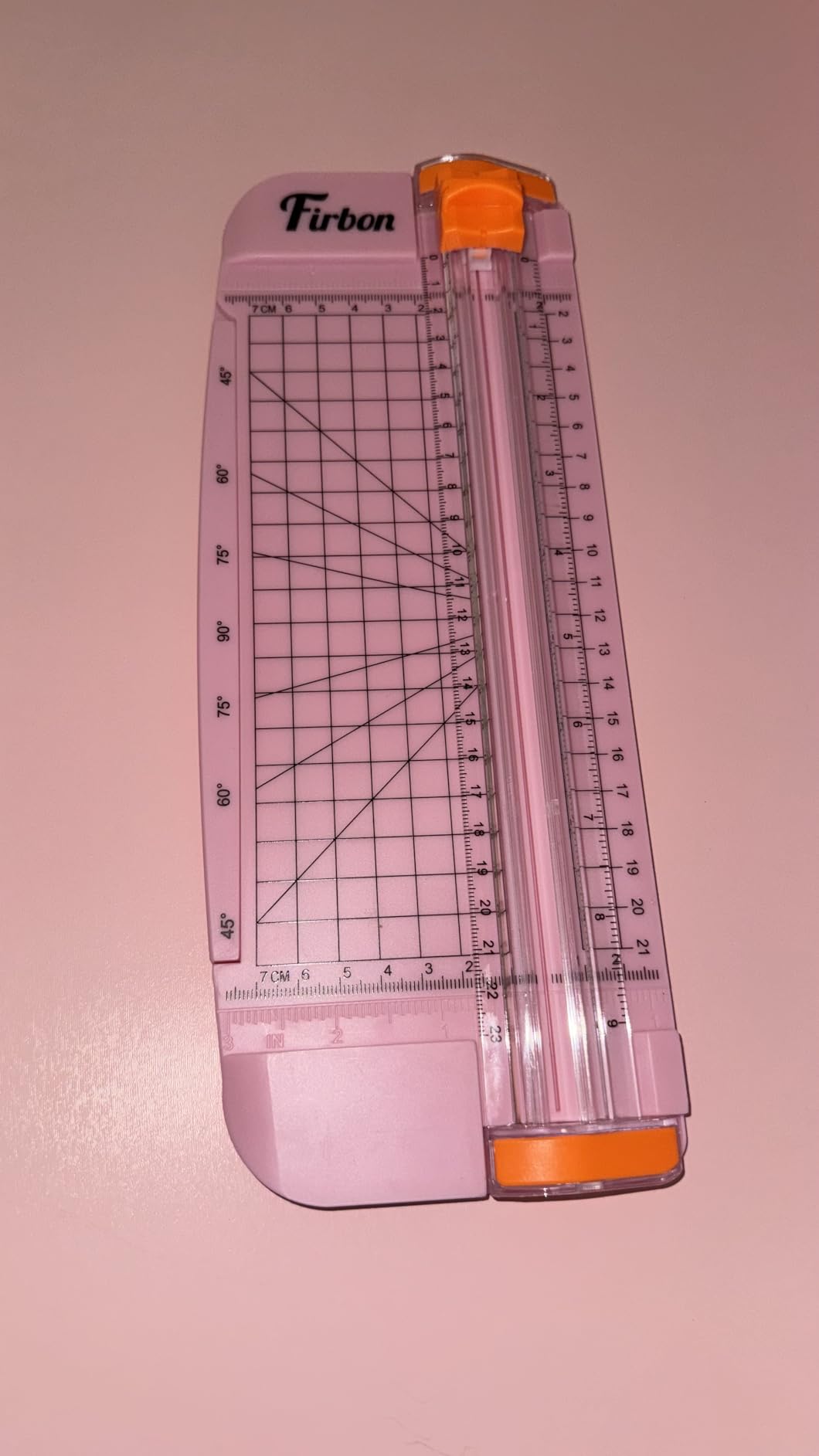 Firbon Morandi A5 Paper Cutter, Straight Small Paper Trimmer with Side Ruler for Scrapbooking Craft, Paper, Coupon, Label, Cardstock customer photo 1