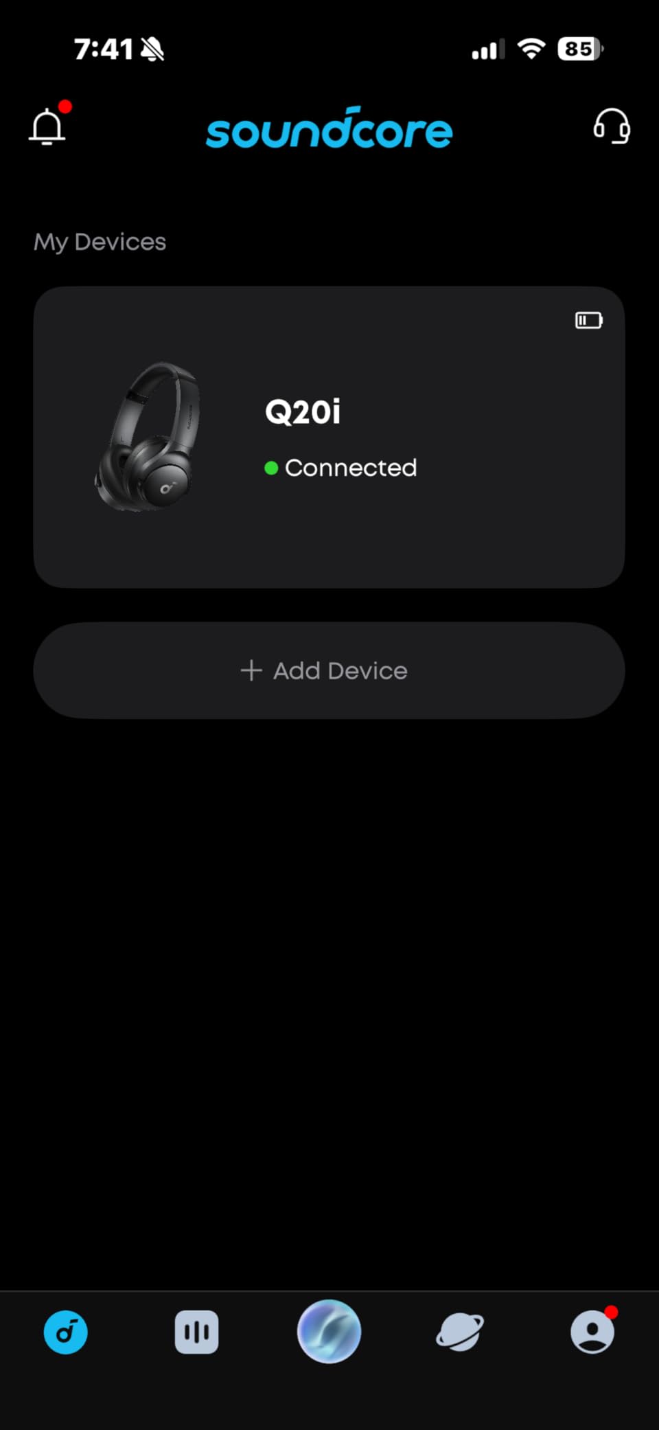 Soundcore by Anker Q20i Hybrid Active Noise Cancelling Headphones, Wireless Over-Ear Bluetooth, 40H Long ANC Playtime, Hi-Res Audio, Big Bass, Customize via an App, Transparency Mode (White) customer photo 1