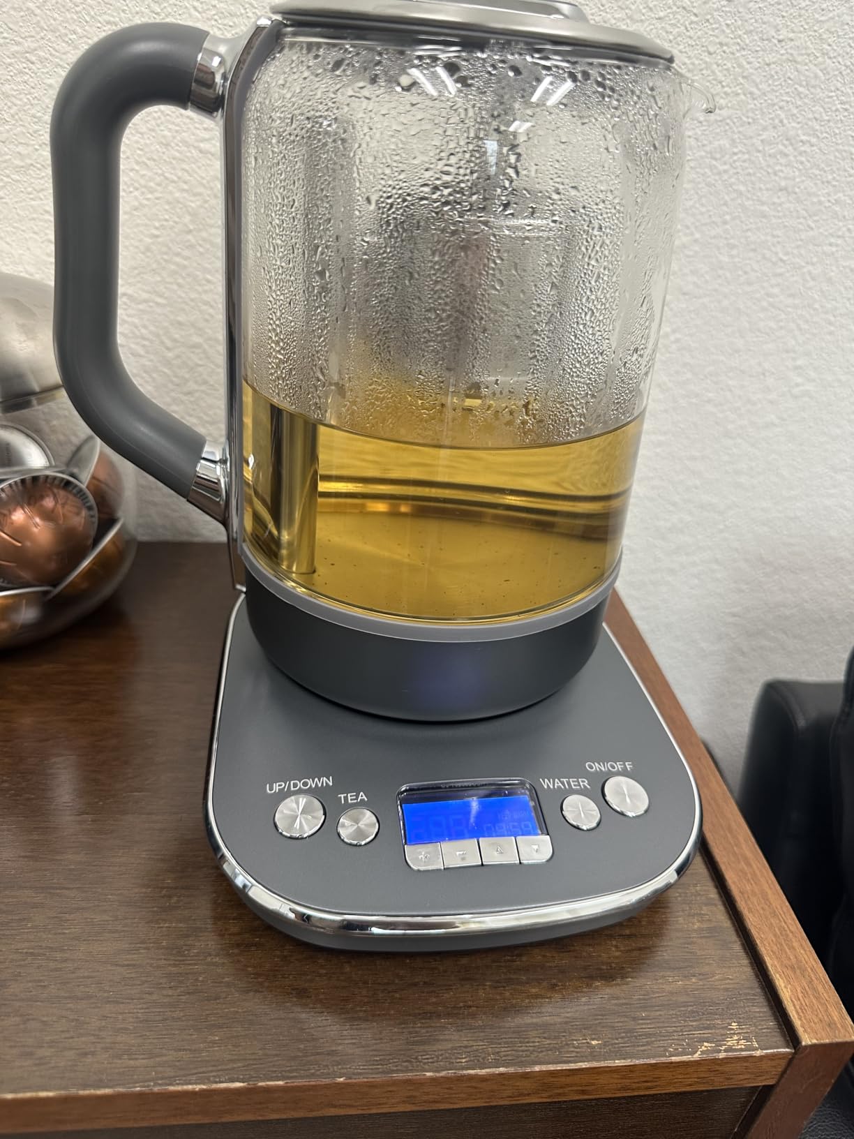 Joydeem Hot Tea Maker, Glass Electric Kettle with Auto Lift Tea Infuser and Temperature Control, 1.7L, JD-ZC6088G customer photo 2