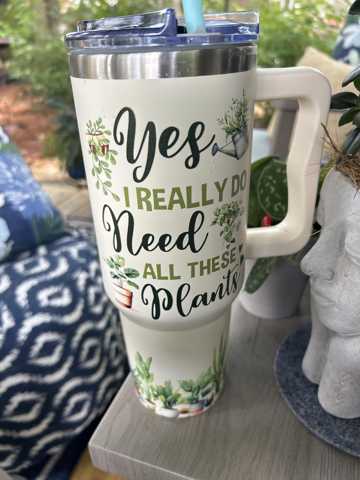 Gardening Gifts For Women - Gifts For Gardeners Woman - Christmas, Birthday, Mothers Day Gift For Gardeners, Plant Lady Gift - 40Oz Tumbler With Handle & Straw customer photo 1