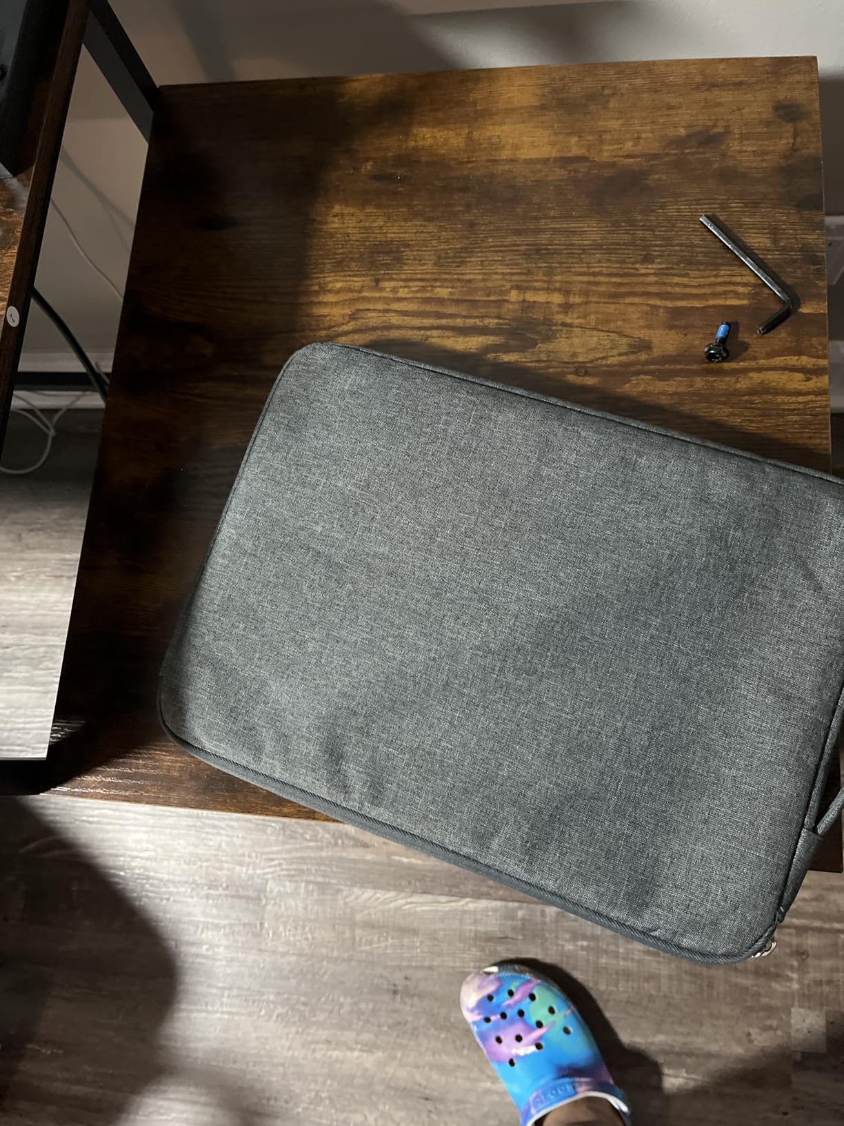 Voova Laptop Sleeve Carrying Case 14 15 Inch, Waterproof Slim Computer Cover Bag, Grey customer photo 2