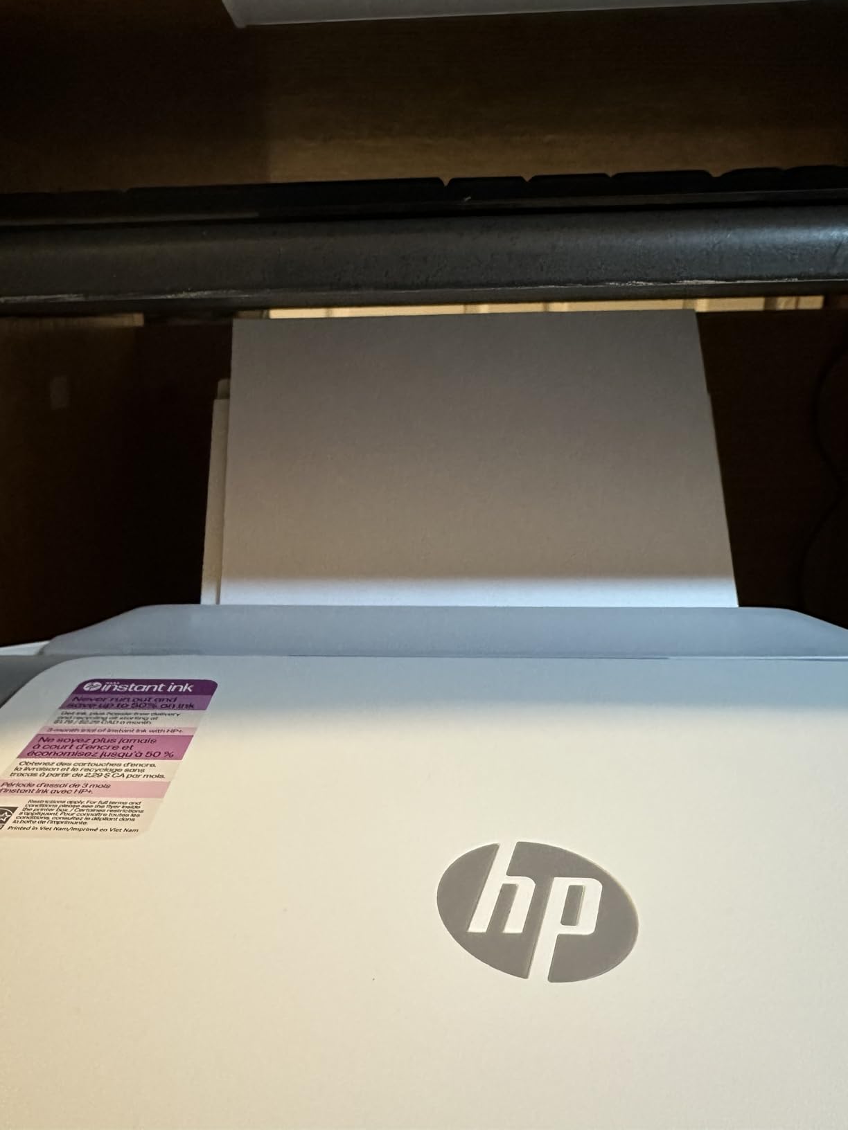 HP DeskJet 2855e Wireless All-in-One Color Inkjet Printer, Scanner, Copier, Best-for-home, 3 month Instant Ink trial included. This printer is only 2.4 ghz capable. (588S5A) customer photo 1