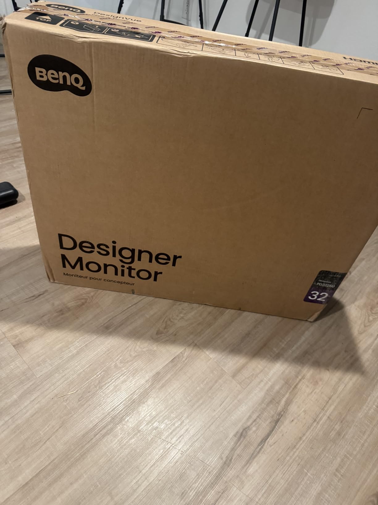 BenQ PD3225U 32 Inch 4K IPS Black UHD Thunderbolt Monitor for MacBook, AQCOLOR, 98% P3, 100% sRGB and Rec.709, DeltaE <=2, Uniformity, Factory Calibration, USB-C 85W, USB Hub, Daisy Chain, KVM Switch customer photo 1