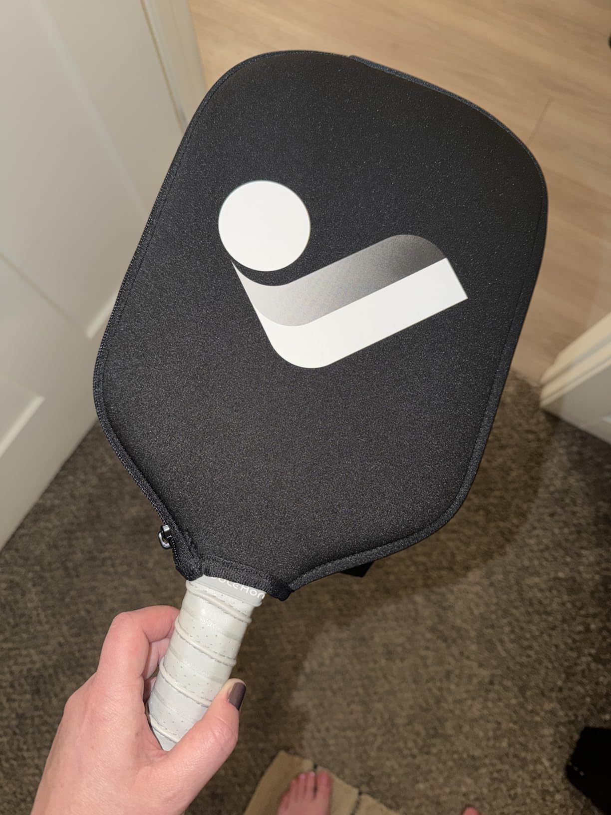JOJOLEMON Pickleball Paddles, Carbon Fiber Pickleball Paddle with a 16mm Shark Power Polymer Core, The Pickleball Rackets Designed for Ultimate Spin & Consistency customer photo 1