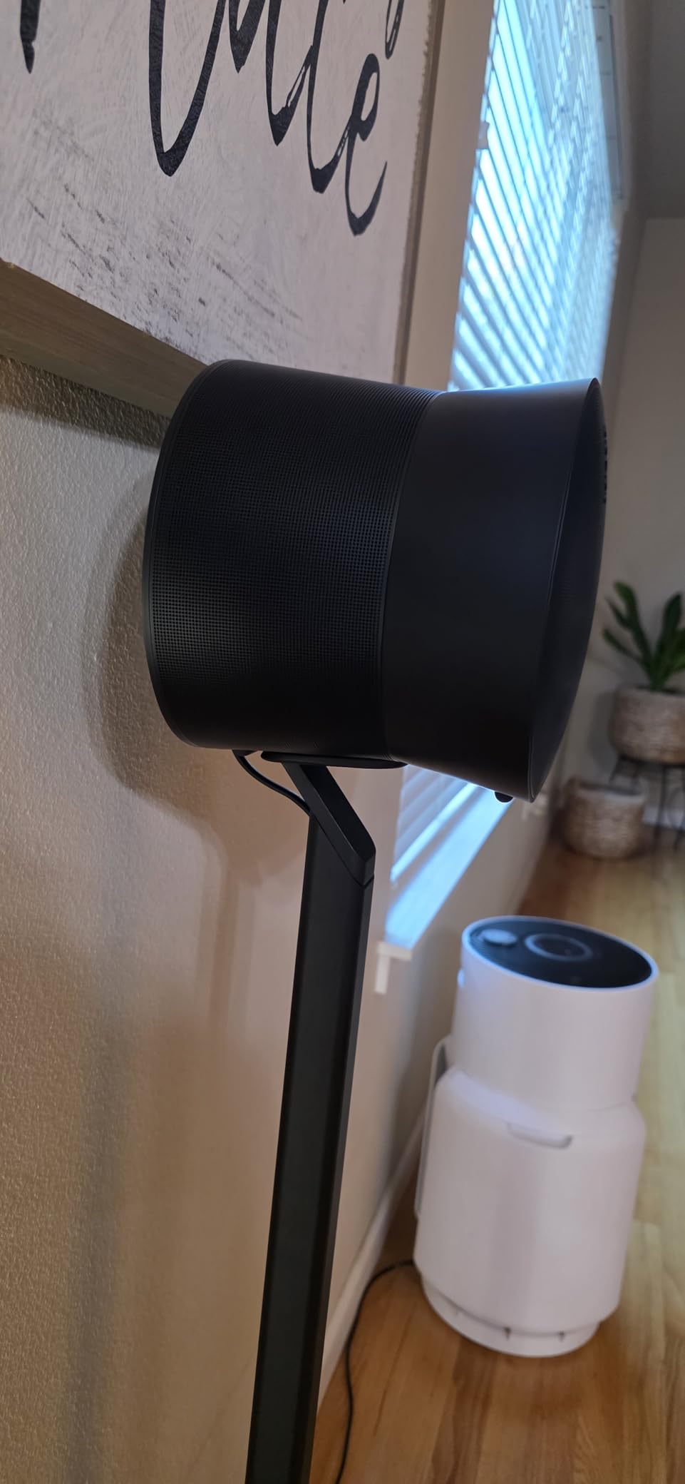 Sound Bass ERA300 Floor Stand, Premium Metal Design, Twin Pack (2pcs), Black, Compatible with Sonos ERA 300 Speaker, Accessories Included, Cable Management, Designed in the UK, Double, Pair customer photo 2