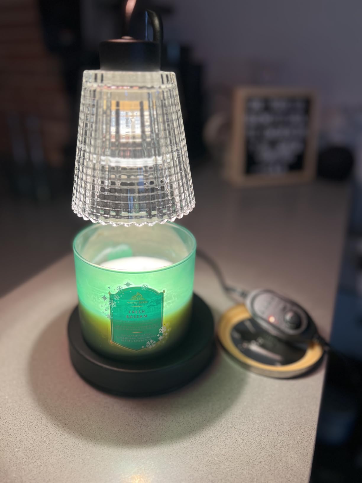 GODONLIF Candle Warmer Lamp with Timer Dimmable, Birthday Gifts for Women Mom, House Warming Gifts New Home Decor, Wax Melt Warmer for Jar Candles with 2 Bulbs customer photo 1