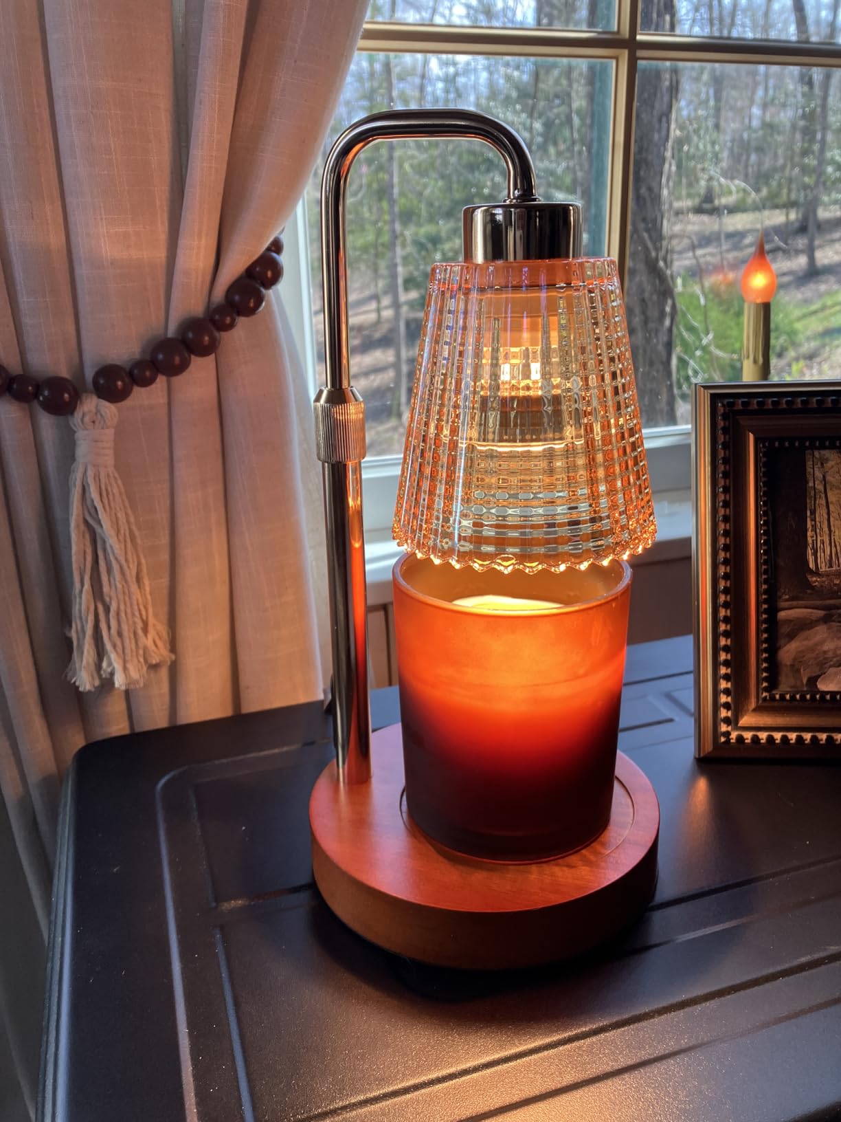 GODONLIF Candle Warmer Lamp with Timer Dimmable, Birthday Gifts for Women Mom, House Warming Gifts New Home Decor, Wax Melt Warmer for Jar Candles with 2 Bulbs customer photo 2