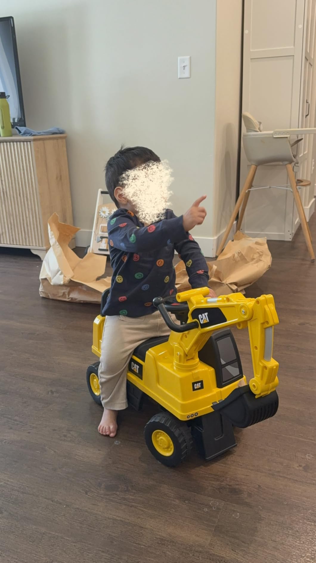 Best Ride On Cars CAT Excavator Push Car - Licensed Caterpillar Ride-On Digger Toy for Kids with Rotating Bucket & Under-Seat Storage - Construction Vehicle for Toddlers customer photo 1