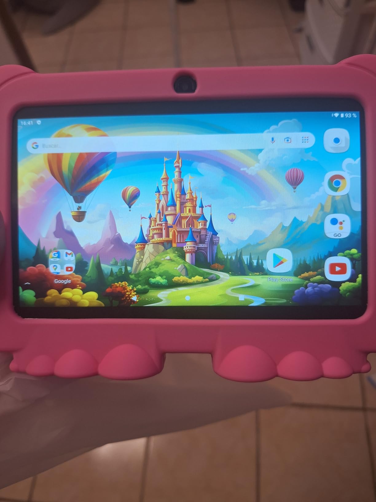 HOTTABLET Kids Tablet 7 inch Android 12, 4GB RAM 32GB ROM, 512GB Expandsion, with Parental Control, WiFi, Bluetooth, Dual Camera with Silicone Case, 1PCS(Blue) customer photo 1