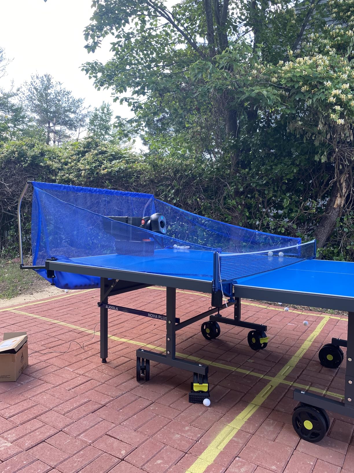 PONGBOT Table Tennis Robot: APP Control 264 Drills, Portable Ping Pong Machine with Spin/Speed Customization, 150-Ball Capacity customer photo 2