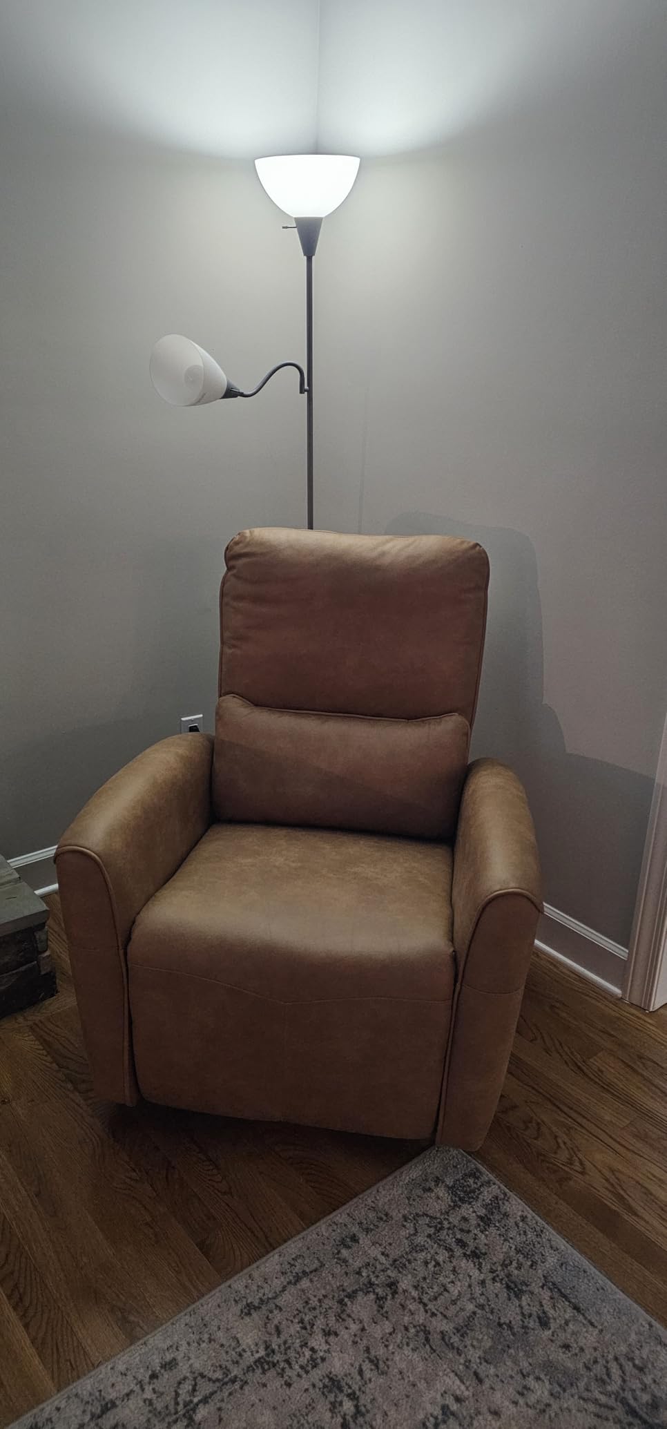 Bonzy Home Power Swivel Rocker Recliner Chair with USB Port, 23.2