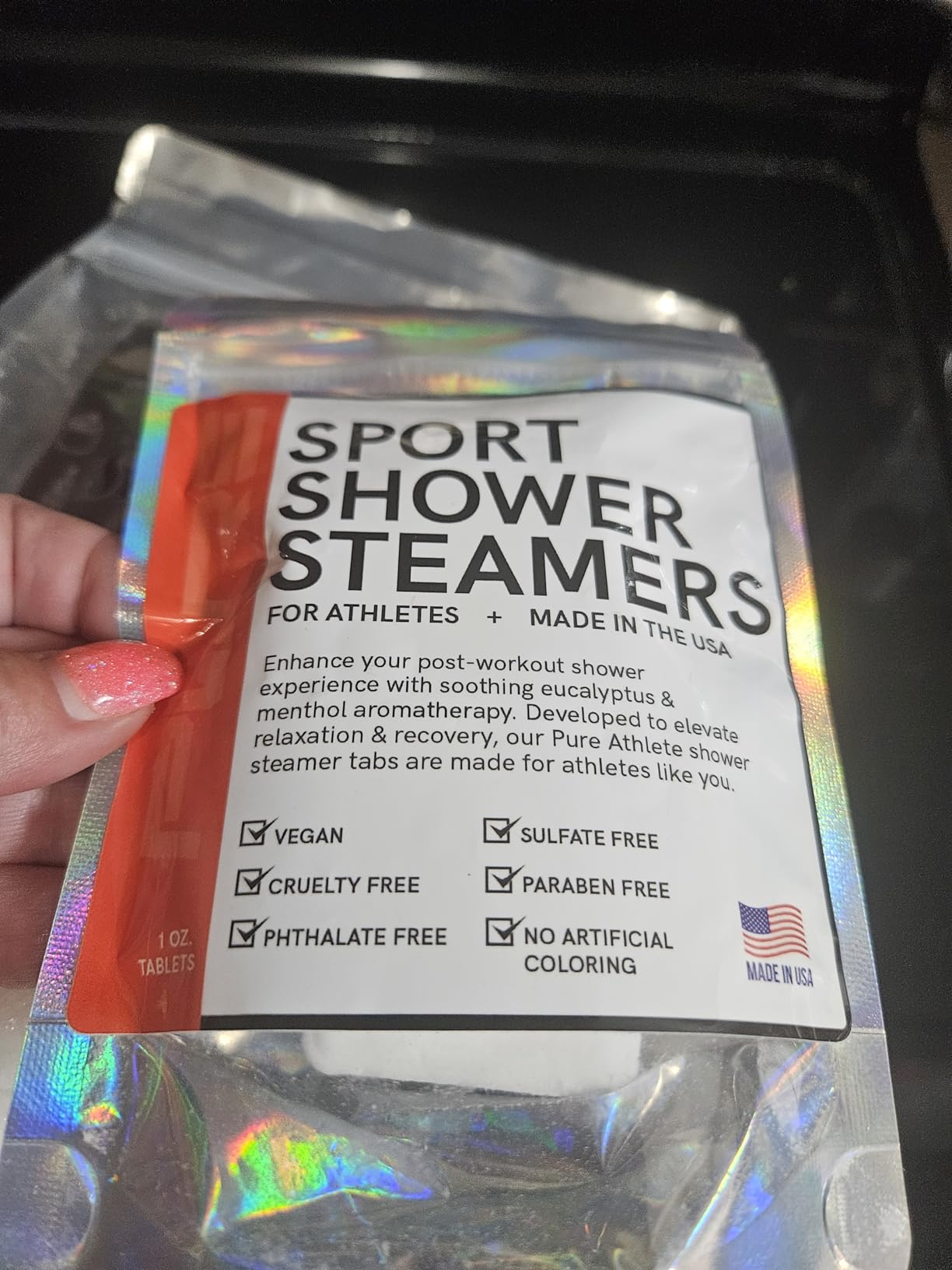 Sport Shower Steamers - USA Made with Natural Eucalyptus Essential Oil, Aromatherapy, Stress and Sinus Relief, Muscle Recovery for Athletes, Best Birthday Gifts and Easter Basket Stuffers for Runners customer photo 1