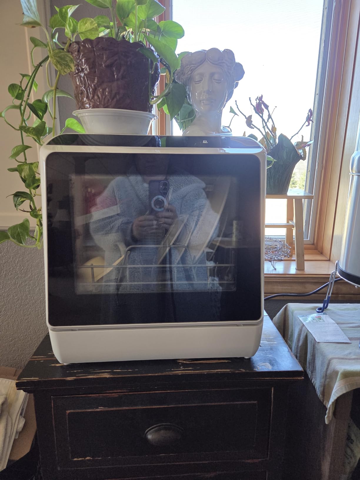 EUHOMY Countertop Dishwasher Portable with 6 Programs, 5L Built-in Water Tank for Apartments & RV, 167°F High-Temp, No Hookup Needed, Mini Dishwasher with Baby Care, Air Dry/Quick/ECO/Fruit/Normal Mode customer photo 2