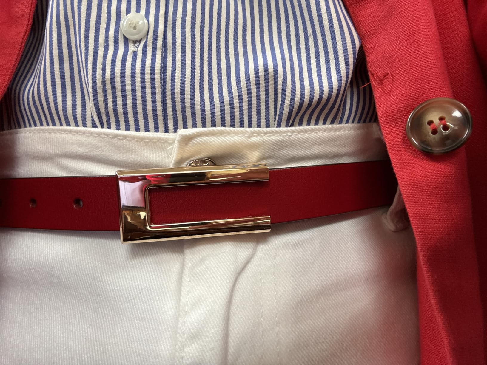 Women's Leather Belt with Buckle - Ideal for Dresses, Jeans, and Coats customer photo 1
