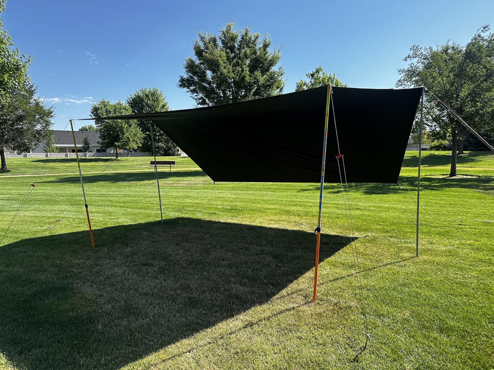 Naturehike Cloud Skies Camping Tent Tarp with Poles, Waterproof PU 18000mm+ Rain Shelter, Anti-UV UPF2000+ Camping Sun Shelter Canopy customer photo 1
