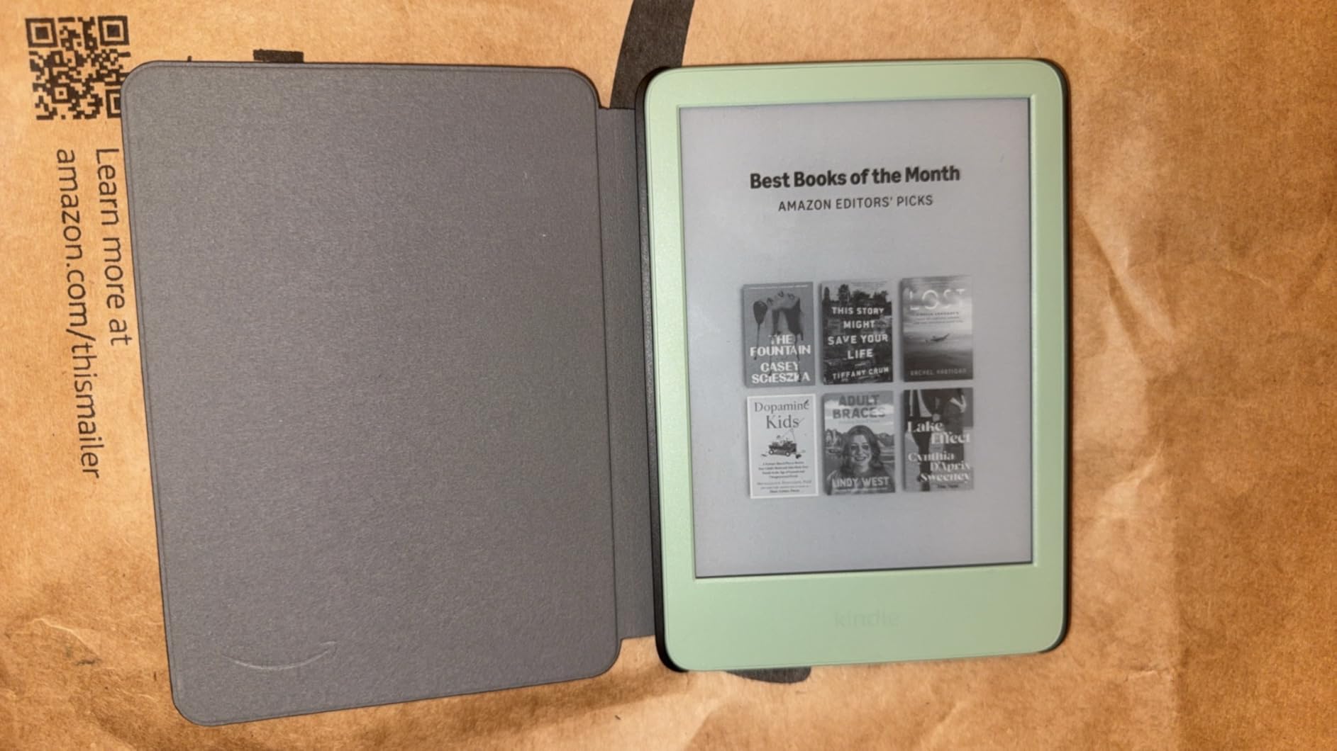 Amazon Kindle Case, Thin and Lightweight, Foldable Protective Cover - Fabric customer photo 1