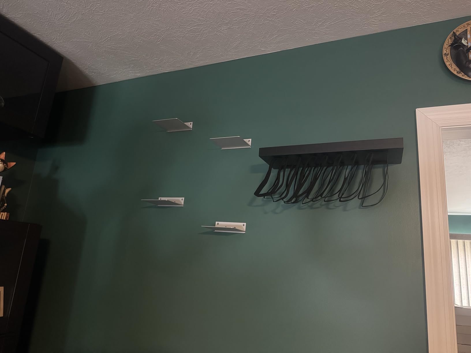 Floating Invisible Bookshelf Wall Mounted (Set of 4) - Aluminum - Turn Books into Floating Shelves customer photo 2