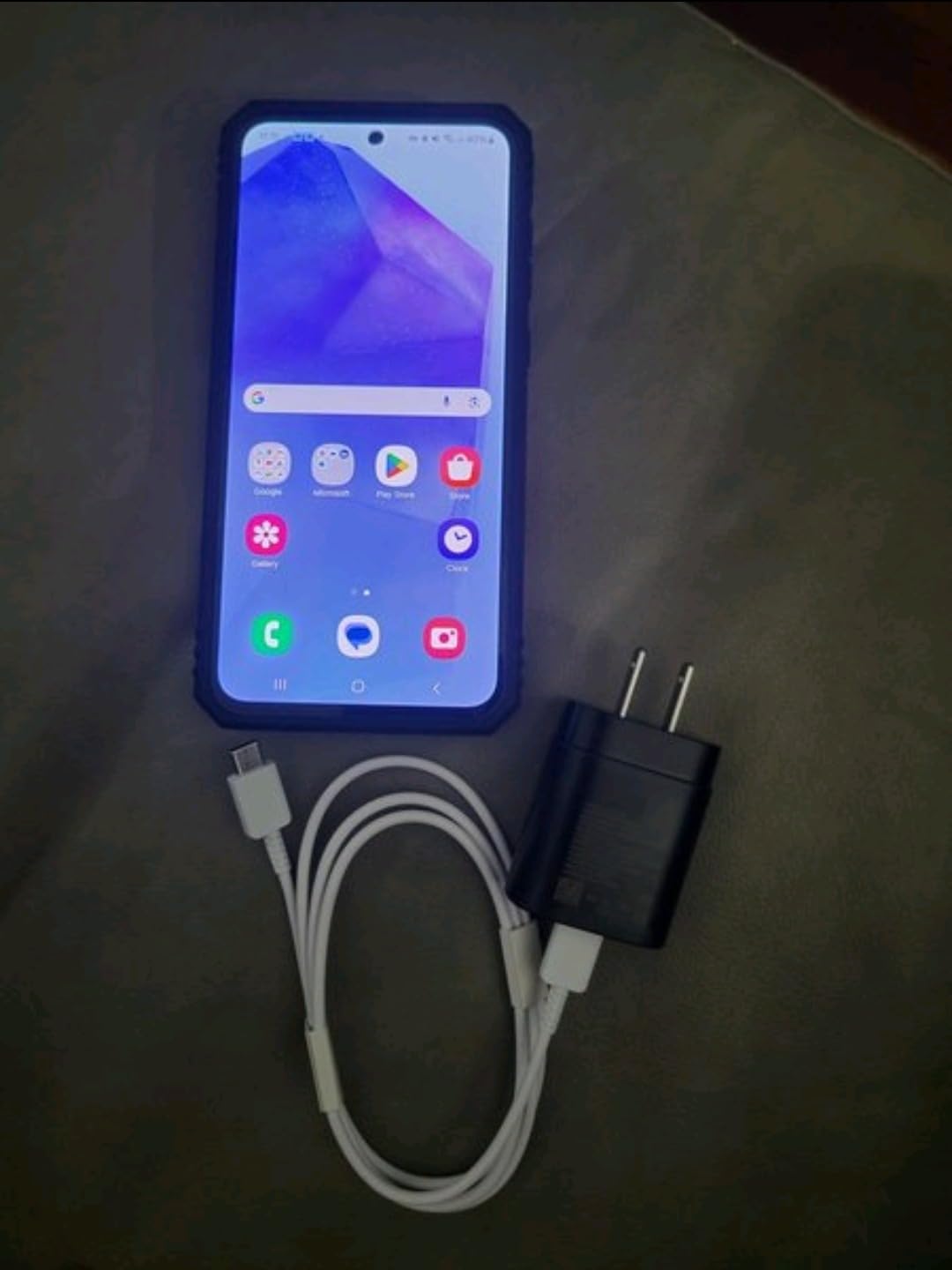Samsung Galaxy A55 5G A556E 128GB Dual-SIM GSM Unlocked Android Smartphone (Latin Variant/US Compatible LTE) - Awesome Lilac customer photo 1