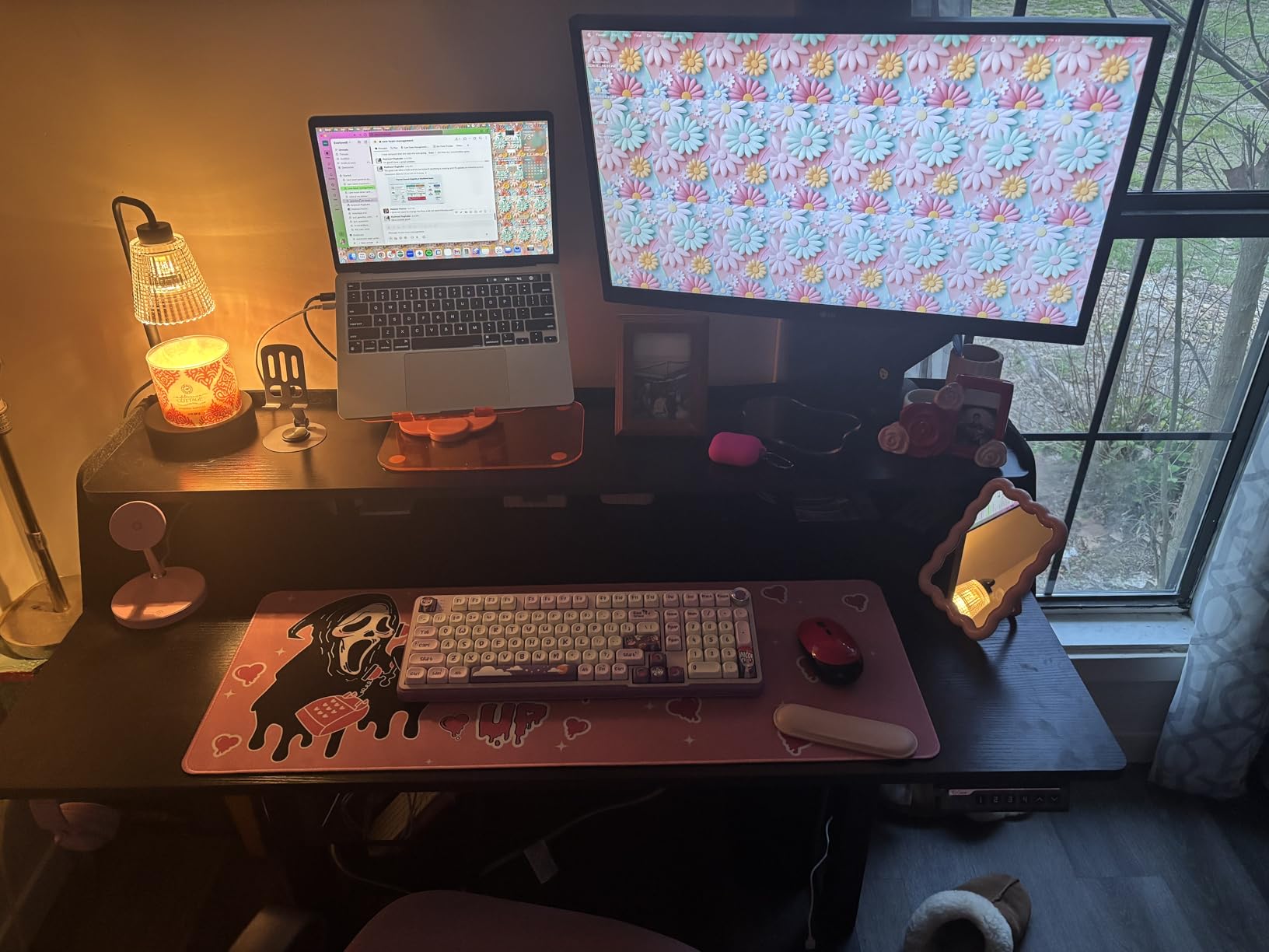 ErGear Standing Desk with LED Strip, 48