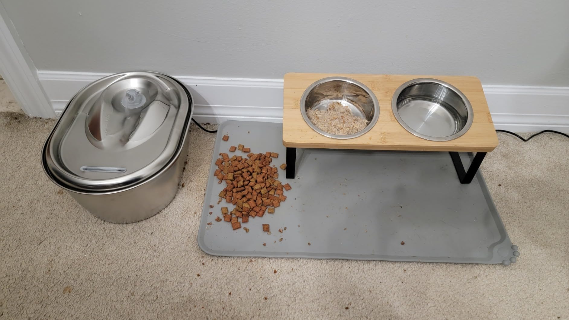PETLIBRO Stainless Steel Cat Water Fountain, 101oz/3L Pet Water Fountain for Cats Inside, Food-Grade Dog Water Fountain, Automatic Cat Water Dispenser customer photo 1