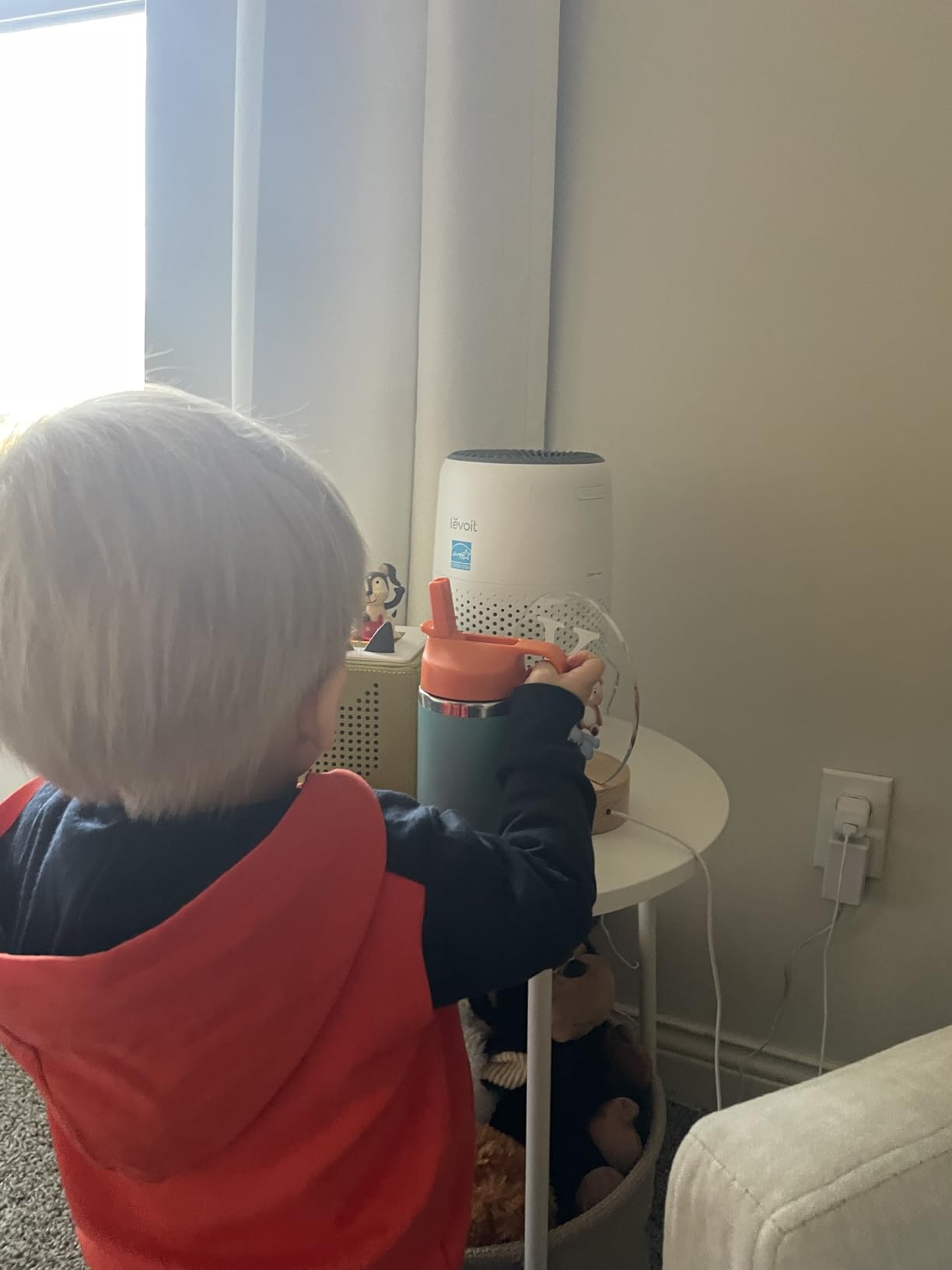Hydro Flask Kids Water Bottle for School - Stainless Steel and Insulated with Straw Cap - 12 Oz in Seaspray Blue customer photo 2