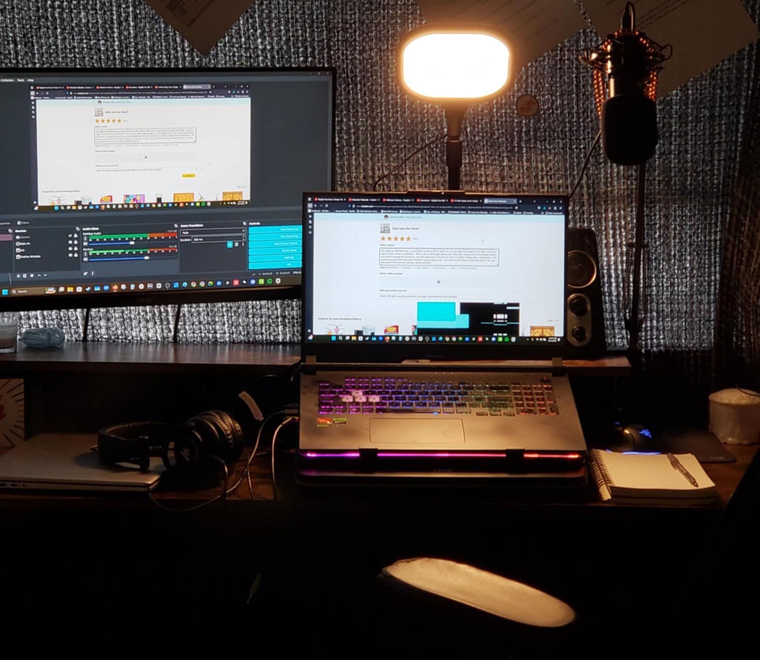 Zoom Lighting for Computer, Adjustable Desk Lighting for Video Calls, 30 Light Modes Video Conference Light customer photo 1