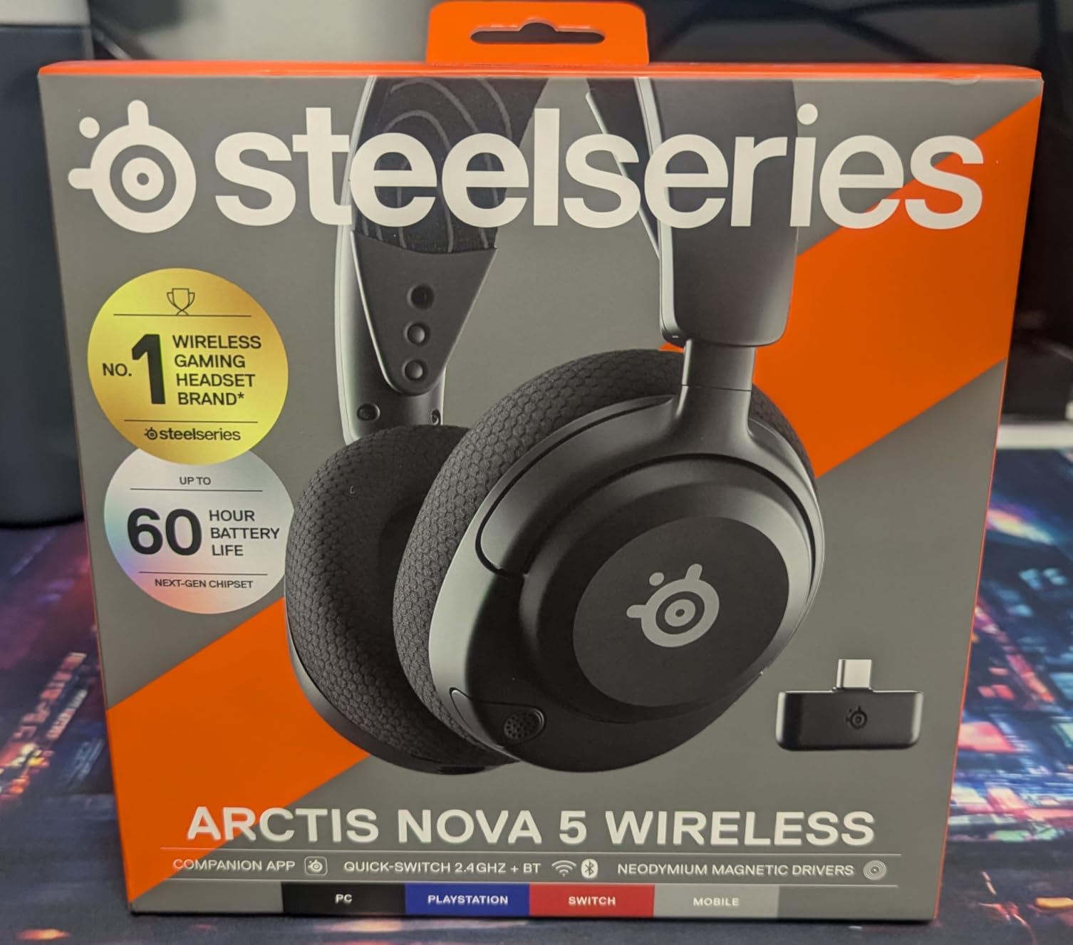 SteelSeries Arctis Nova 5 Wireless Multi-System Gaming Headset - Neodymium Magnetic Drivers - 100+ Audio Presets - 60 HR Battery - 2.4GHz or BT - ClearCast Gen2.X Mic customer photo 2