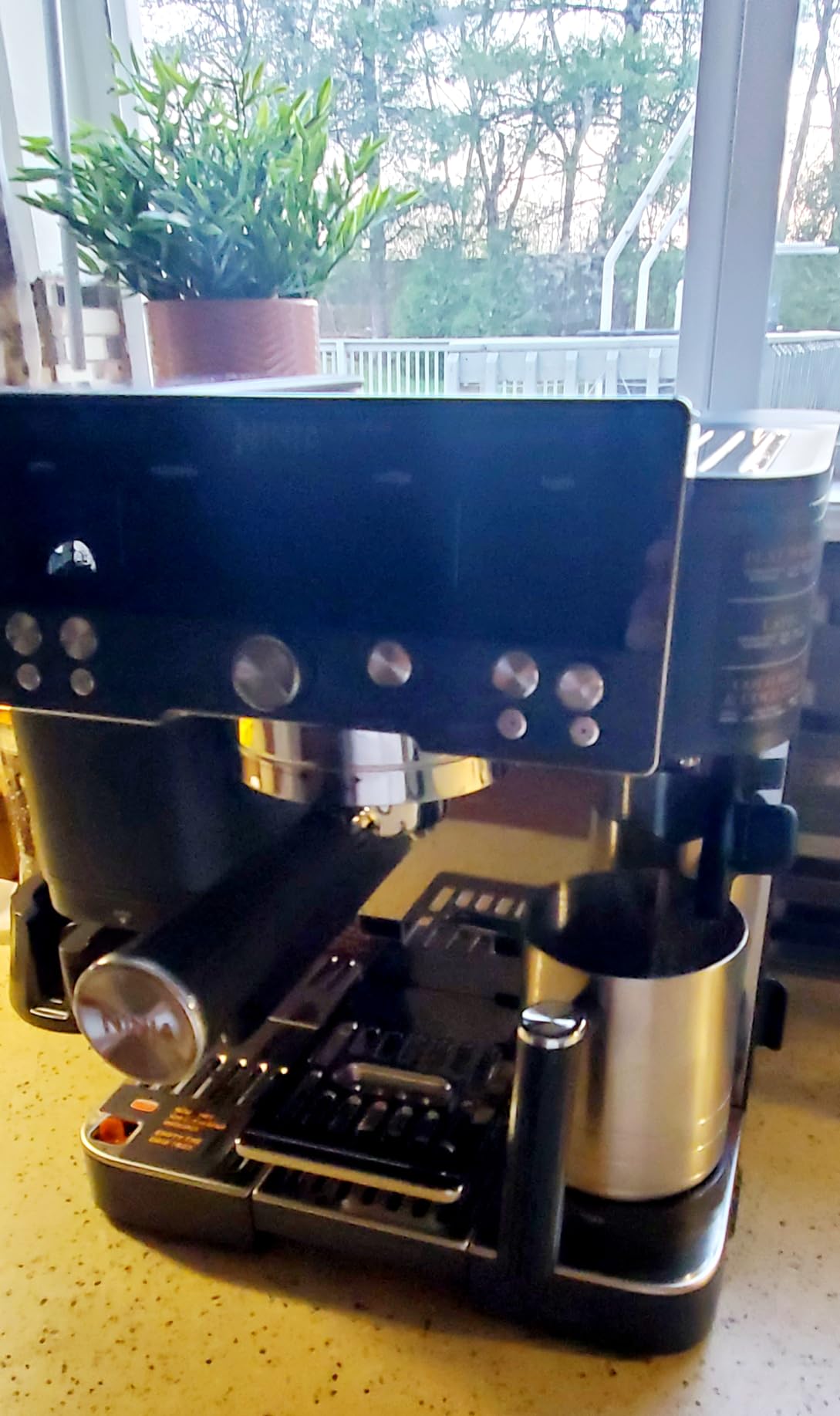 Ninja Luxe Café Premier 3-in-1 Espresso Machine, Drip Coffee, & Rapid Cold Brew | Built-in Coffee Grinder, Hands-Free Milk Frother, Assisted Tamper for Cappuccinos & Lattes | Stainless Steel | ES601 customer photo 2