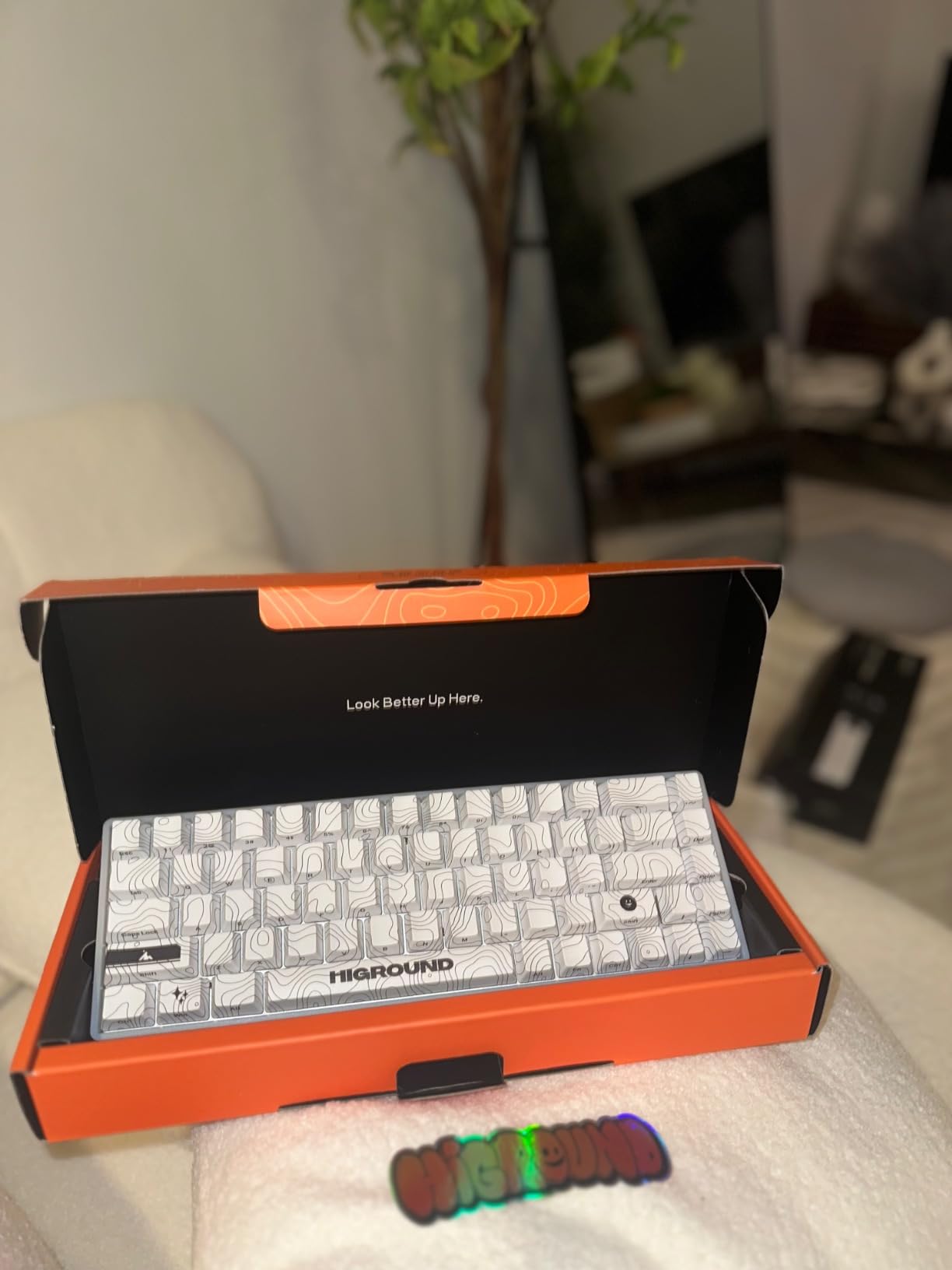 Higround Trailhead 65% Mechanical USB Wired Gaming Keyboard, TTC Linear Custom Switches, Programable RGB, Hot-Swappable, Deep Thock Creamy Sounding PC Keyboard, Pre-lubed (BLACKICE) customer photo 1