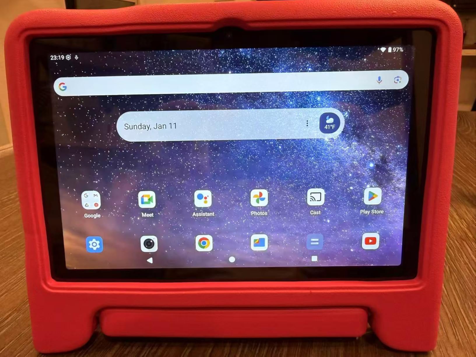 WXUNJA Android 15 Kids Tablet, 2025 Upgraded 10.1 Inch Tablets with Octa-core Processor, 6000mAh Battery, Kid Space, Parental Control, Pre-Loaded Kids Apps, 2.4/5GHZ Dual WiFi, Case Included, Blue customer photo 2