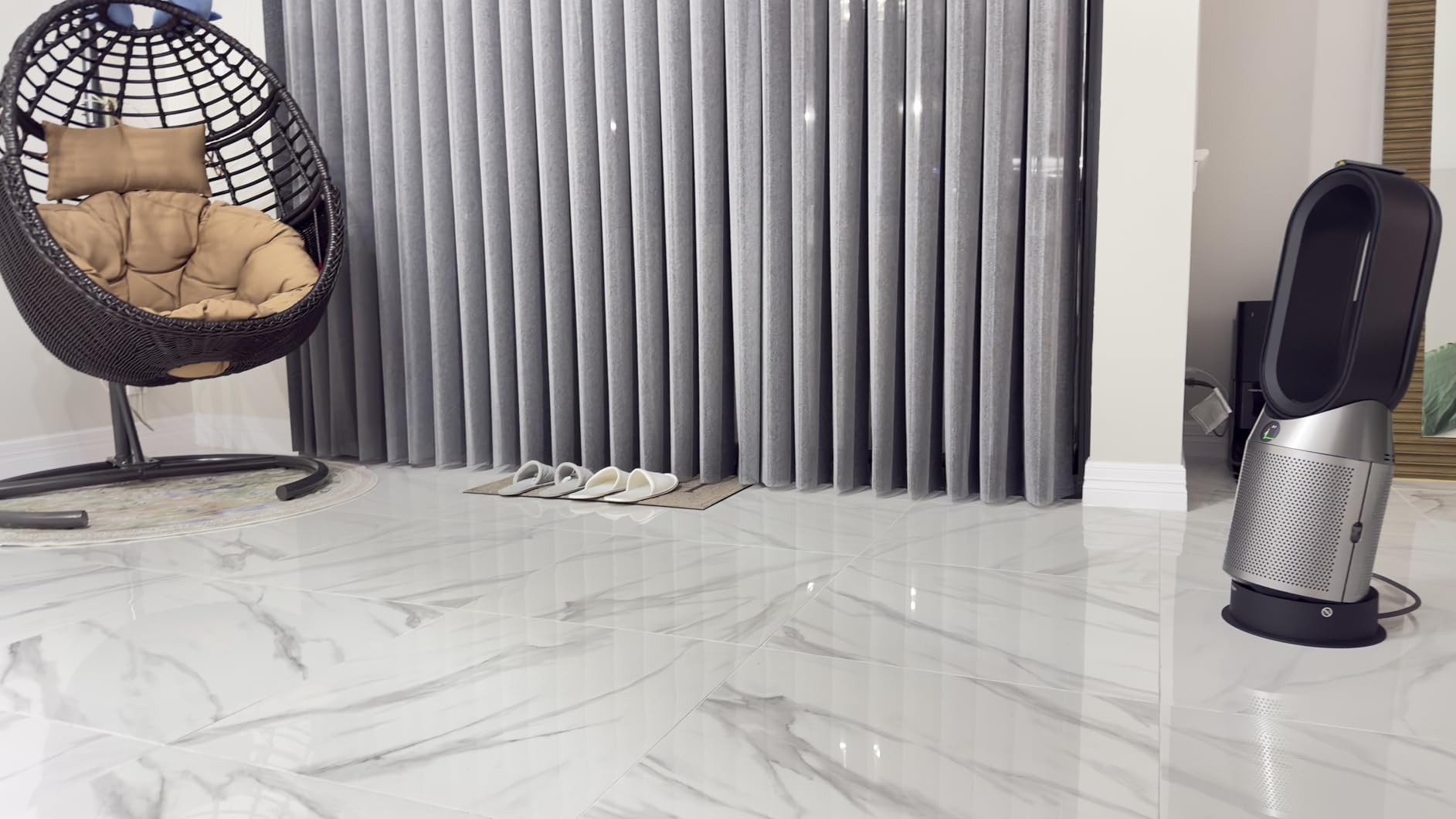 Motorized Sheer Vertical Blinds Work with Alex Google Home, Light Filtering Smart Vertical Blind Sliding Door Blinds Remote Control for Sliding Glass Door Customize customer photo 1